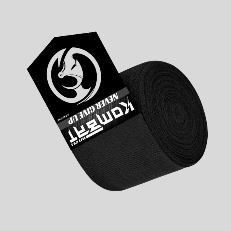 KOMBAT BLACK 5 PAIR BOXING WRAPS