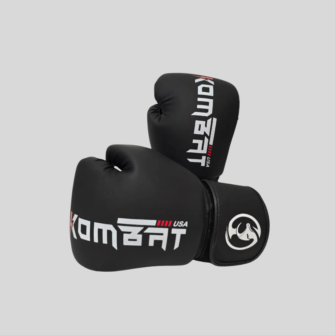 KOMBAT BOXING GLOVES PRO STYLE BLACK