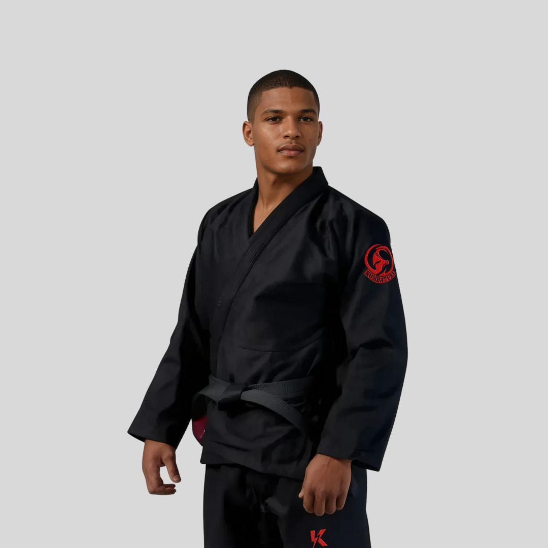 Black and red Premium Classic Lightning GI for adult Brazilian Jiu Jitsu