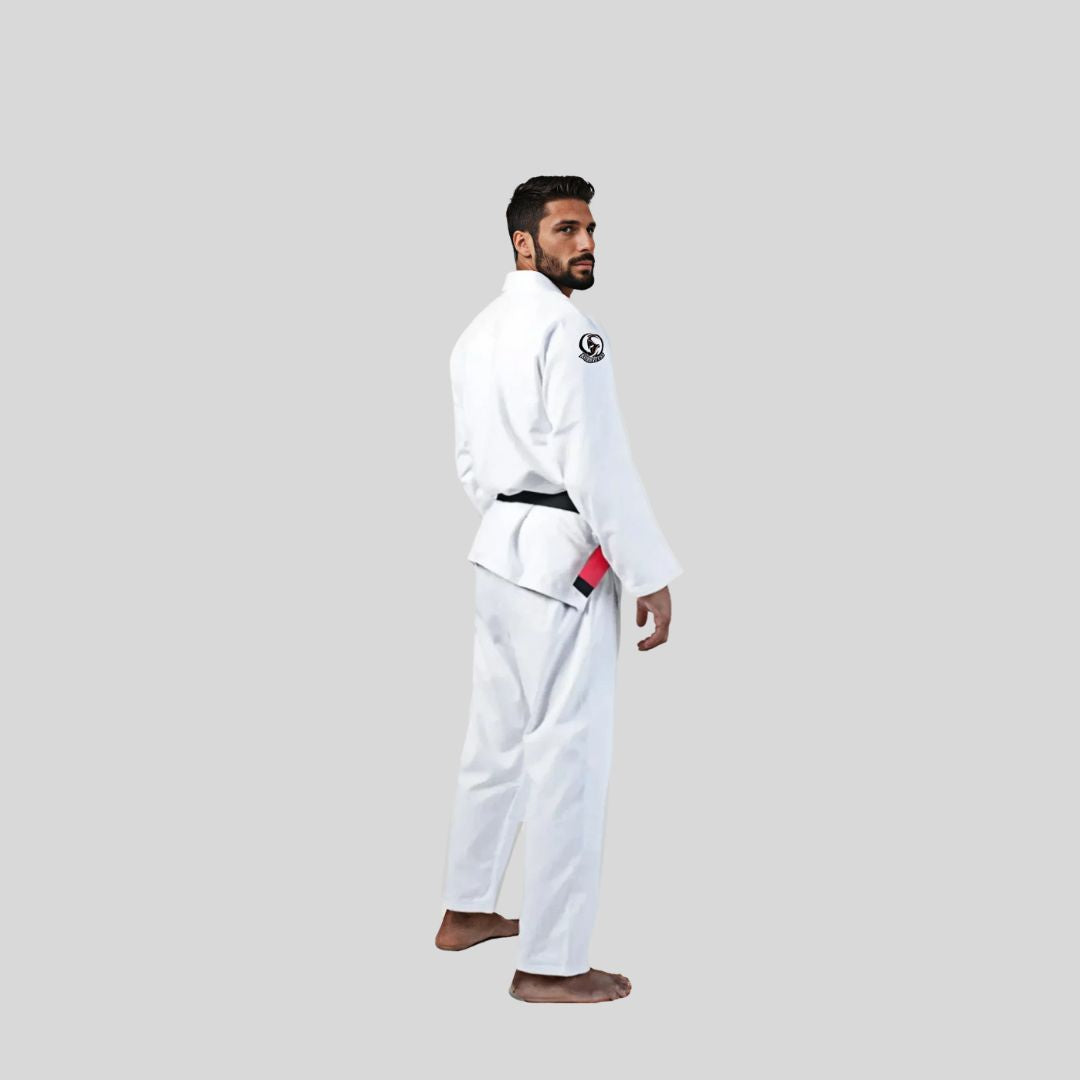 Classic White Lightning Adult BJJ Gi with Traditional Design