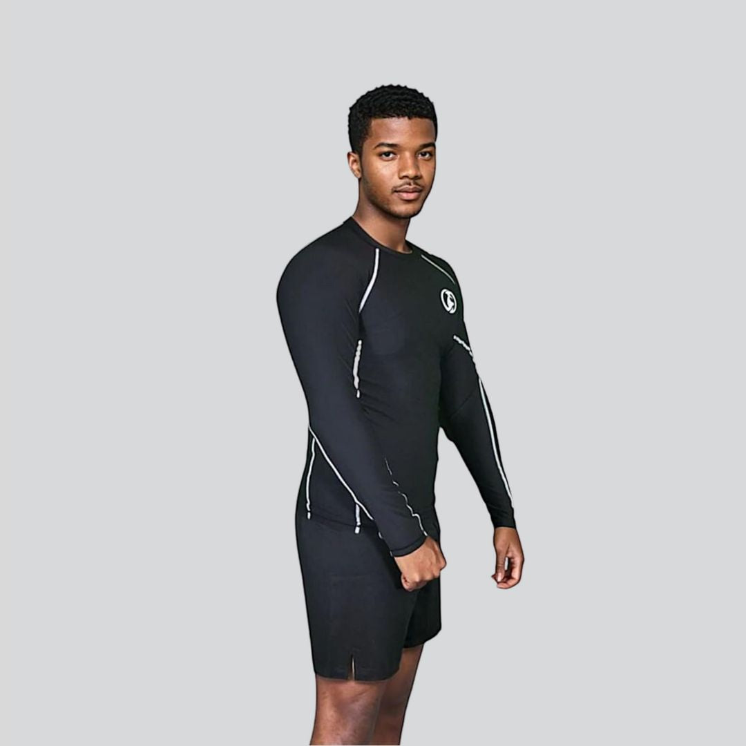 KOMBAT F/S PRO RASH GUARD BLACK