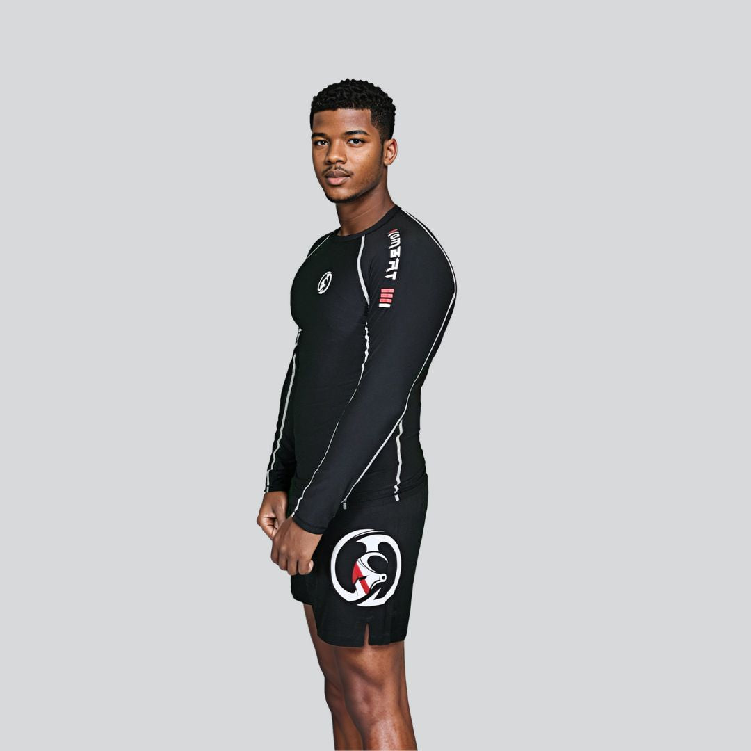 KOMBAT F/S PRO RASH GUARD BLACK