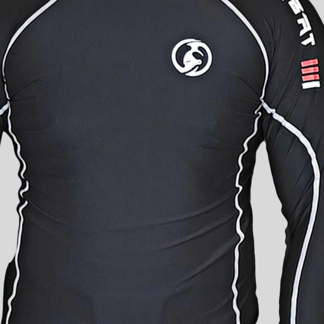 KOMBAT F/S PRO RASH GUARD BLACK