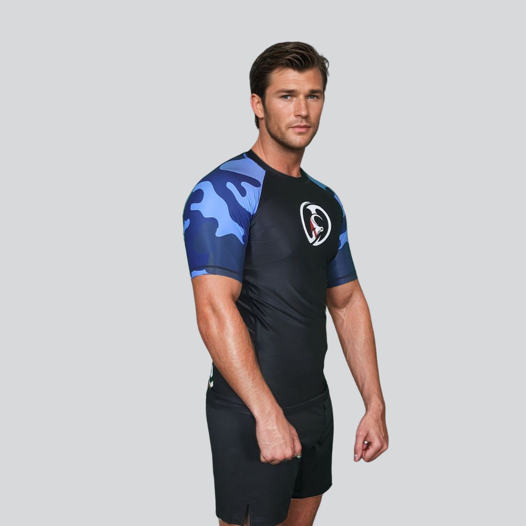 KOMBAT H/S CAMOUFLAGE RASH GUARD KC Ocean