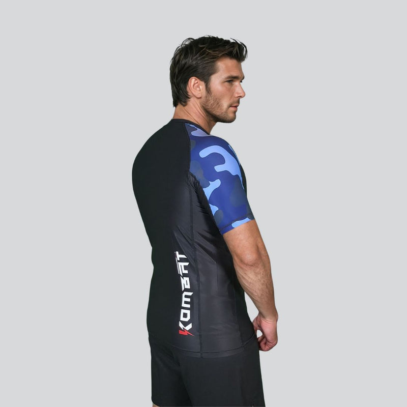 KOMBAT H/S CAMOUFLAGE RASH GUARD KC Ocean