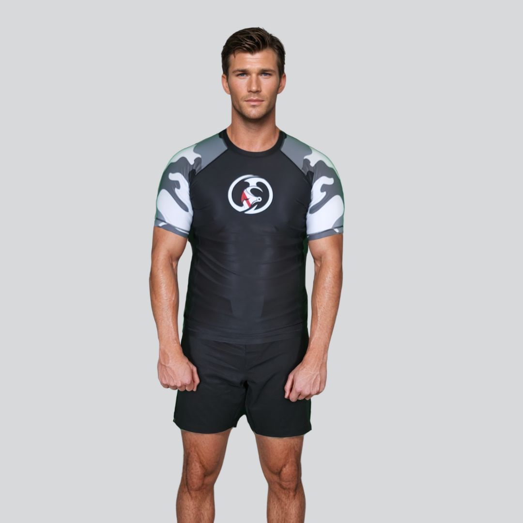 KOMBAT H/S CAMOUFLAGE RASH GUARD KC SNOW White