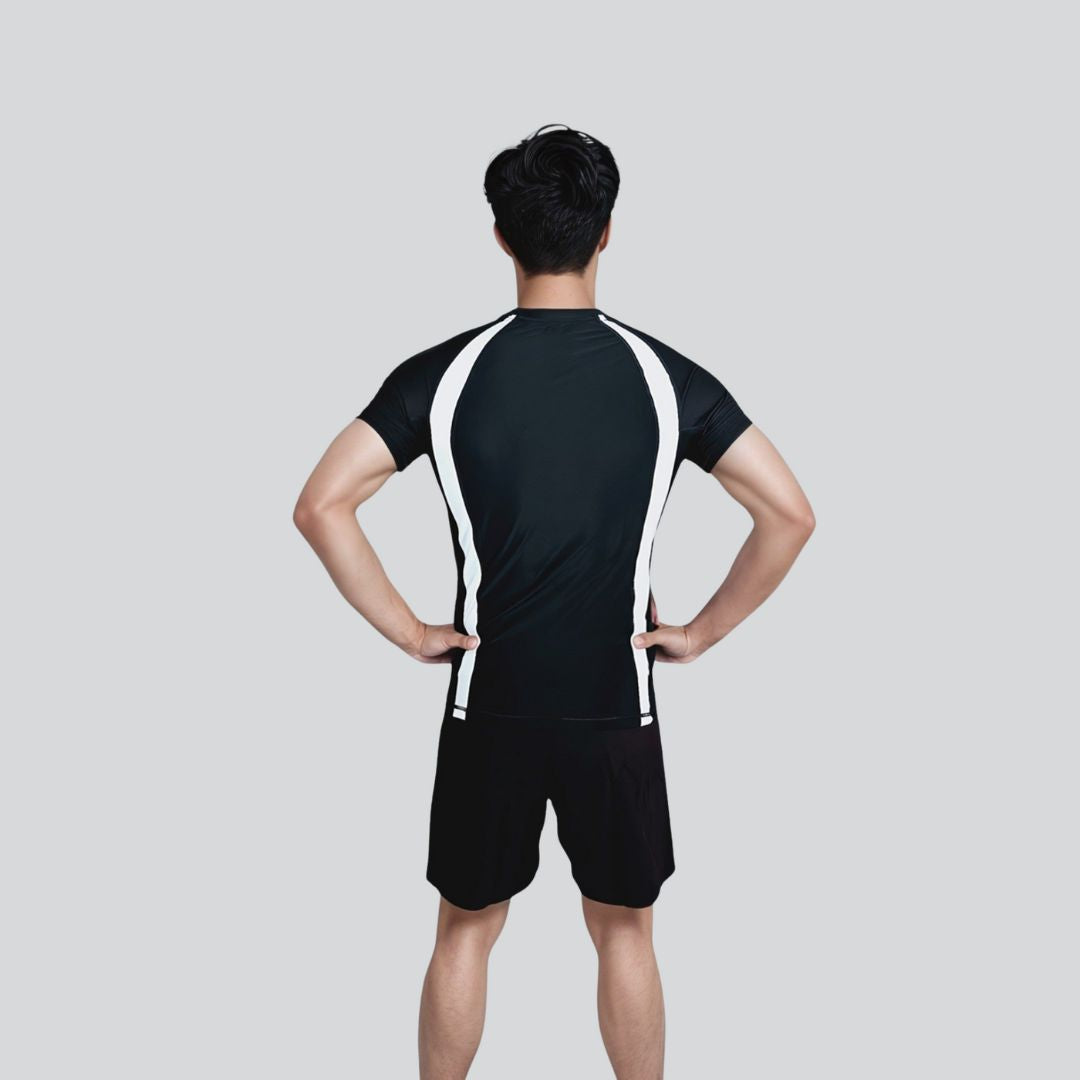 KOMBAT H/S RANKED RASH GUARD BLACK