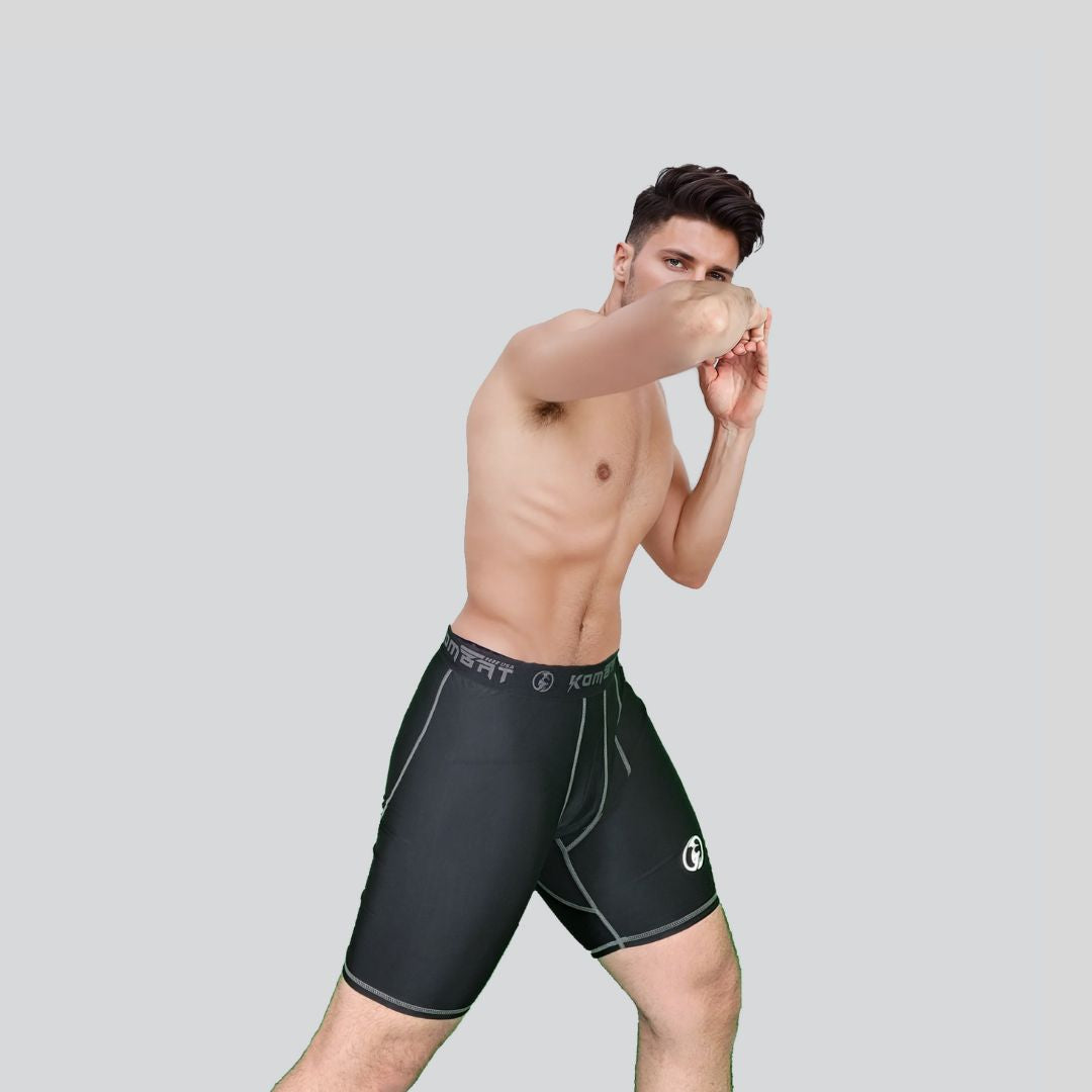 KOMBAT MAN PRO COMPRESSION SHORT BLACK