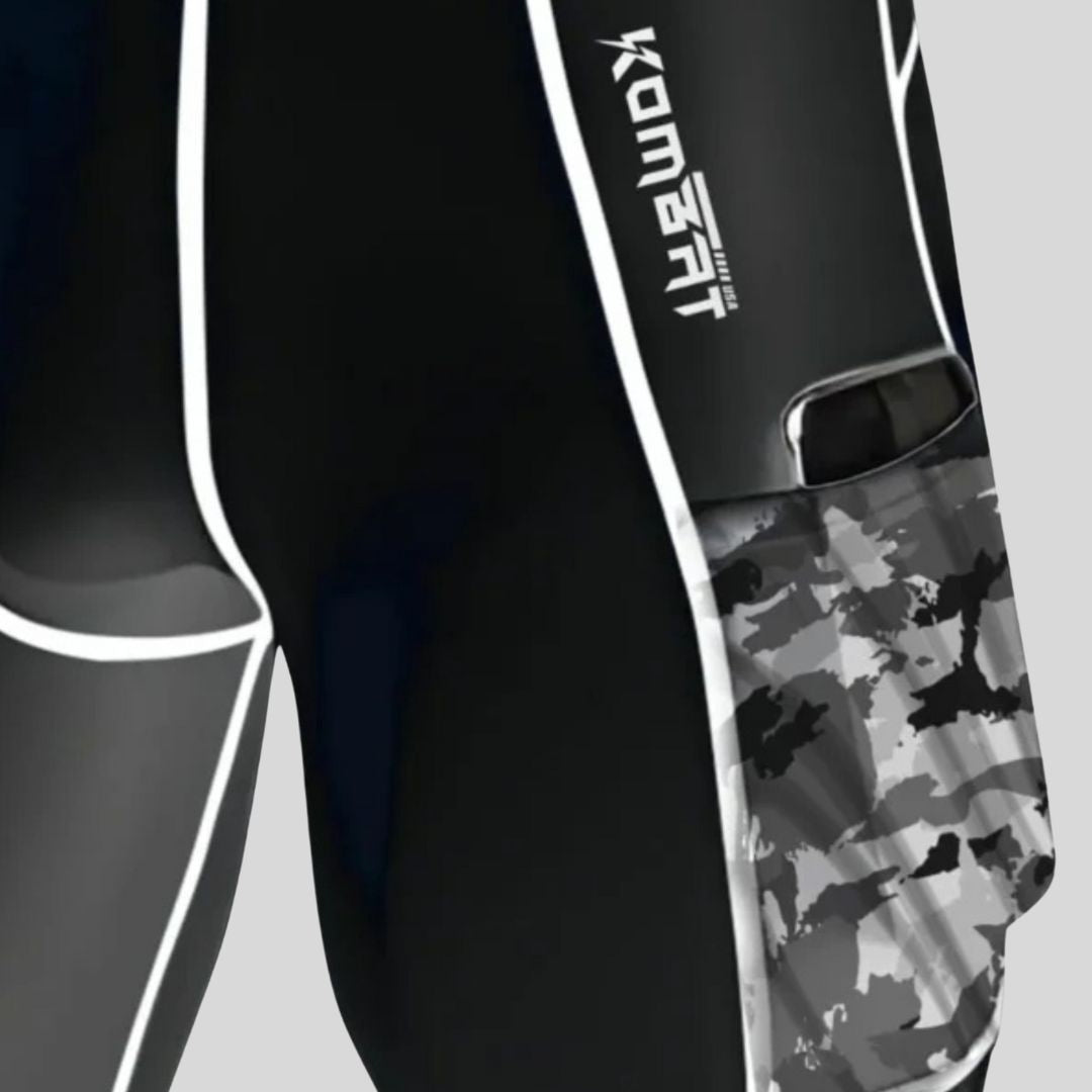 KOMBAT MAN PRO COMPRESSION SHORT BLACK