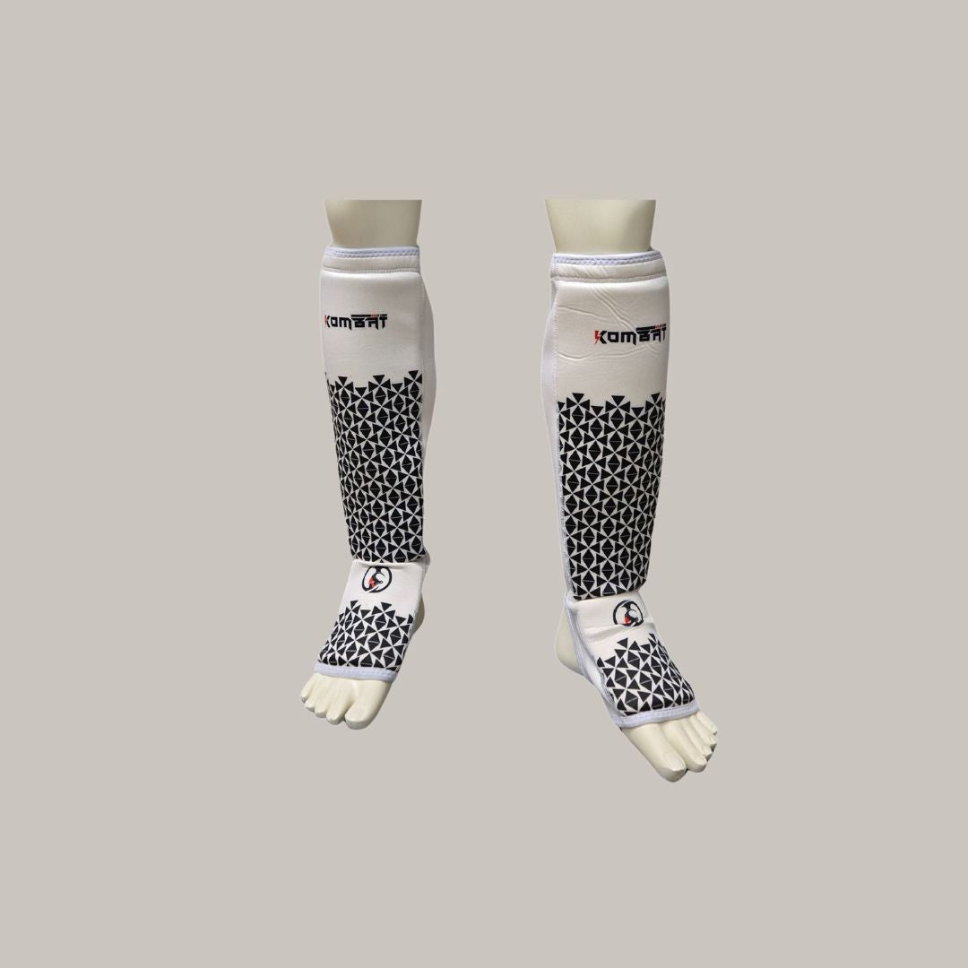 KOMBAT MMA ELASTIC CLOTH SHIN & INSTEP PADDED GUARDS (Pair)