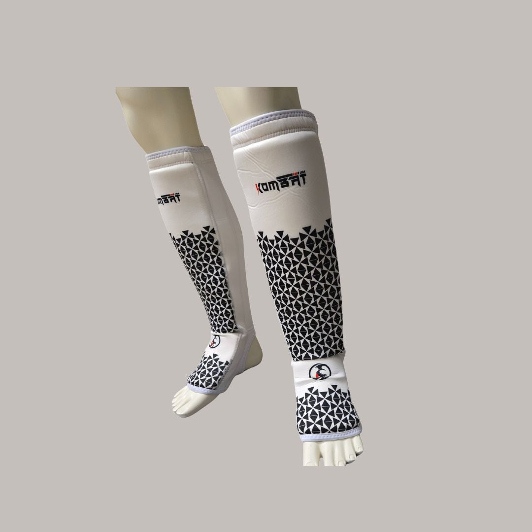 KOMBAT MMA ELASTIC CLOTH SHIN & INSTEP PADDED GUARDS (Pair)
