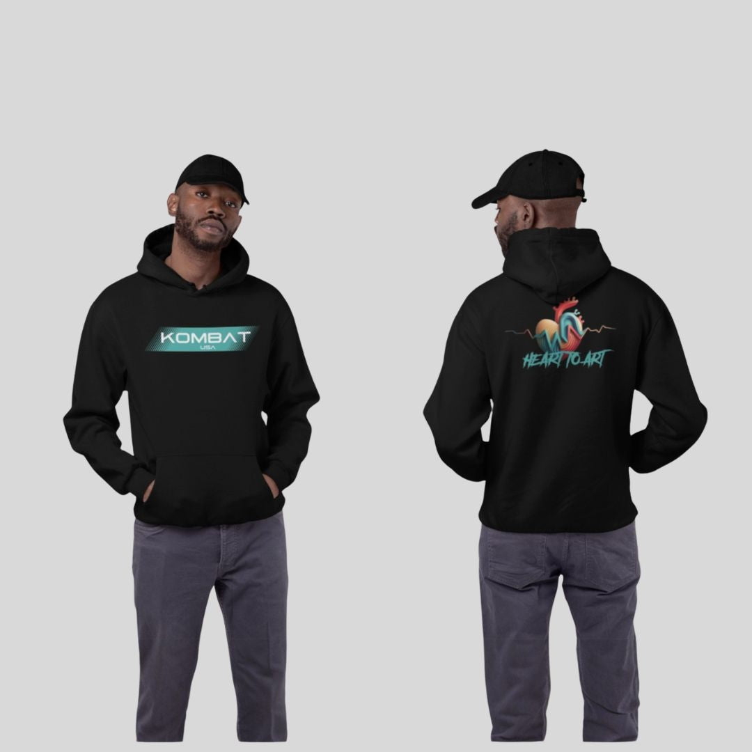 KOMBAT PREMIUM LIGHTWEIGHT HOODIE HEART TO ART V.1