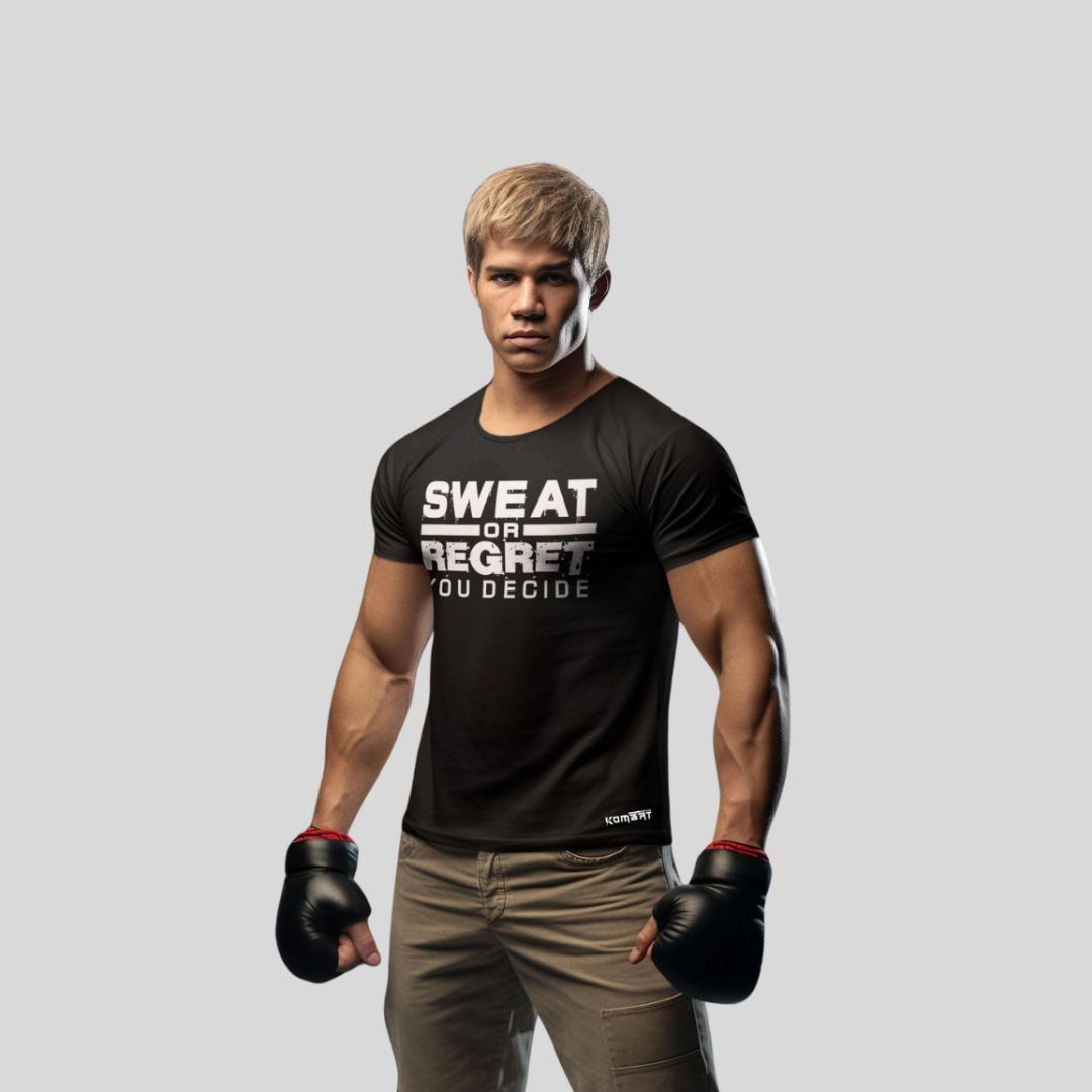 KOMBAT SWEAT OR REGRET T-SHIRT