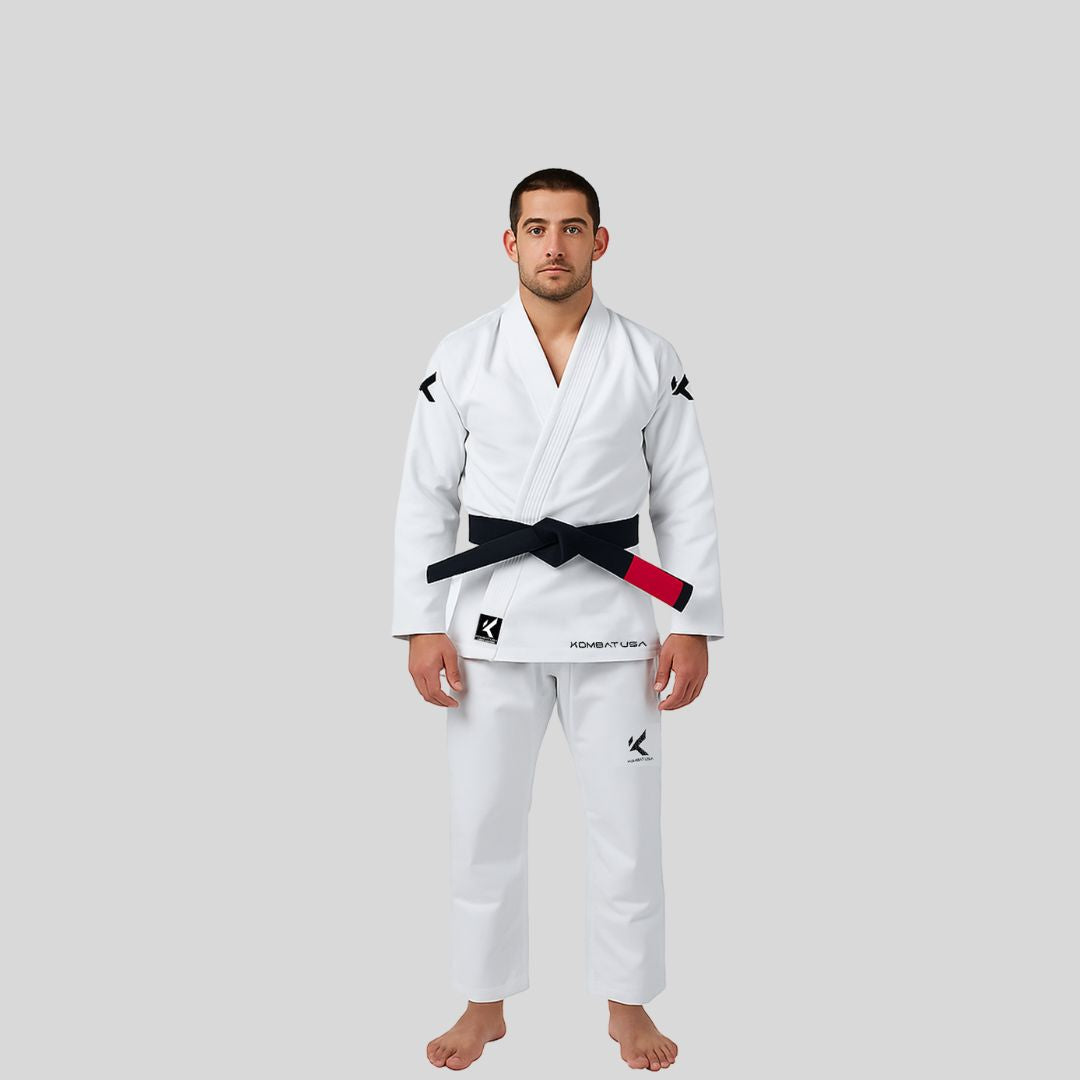 Premium white lightweight BJJ GI (V-1) for men – ideal for grappling