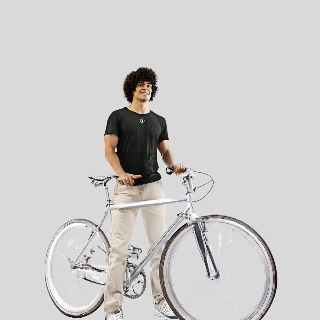 ROUND NECK T-SHIRT BLACK