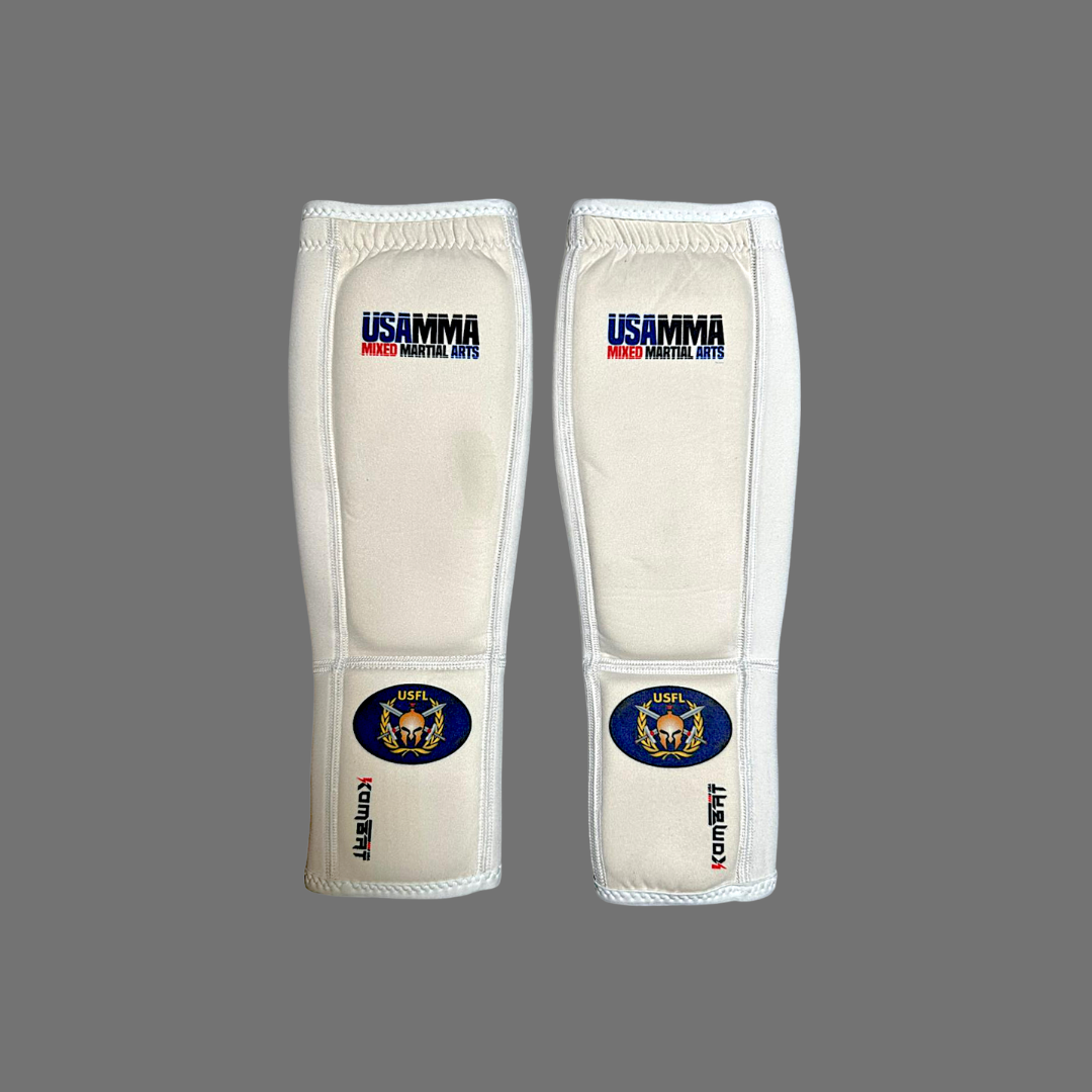 USAMMA  MMA YOUTH Elastic Cloth Shin & Instep Padded Guards