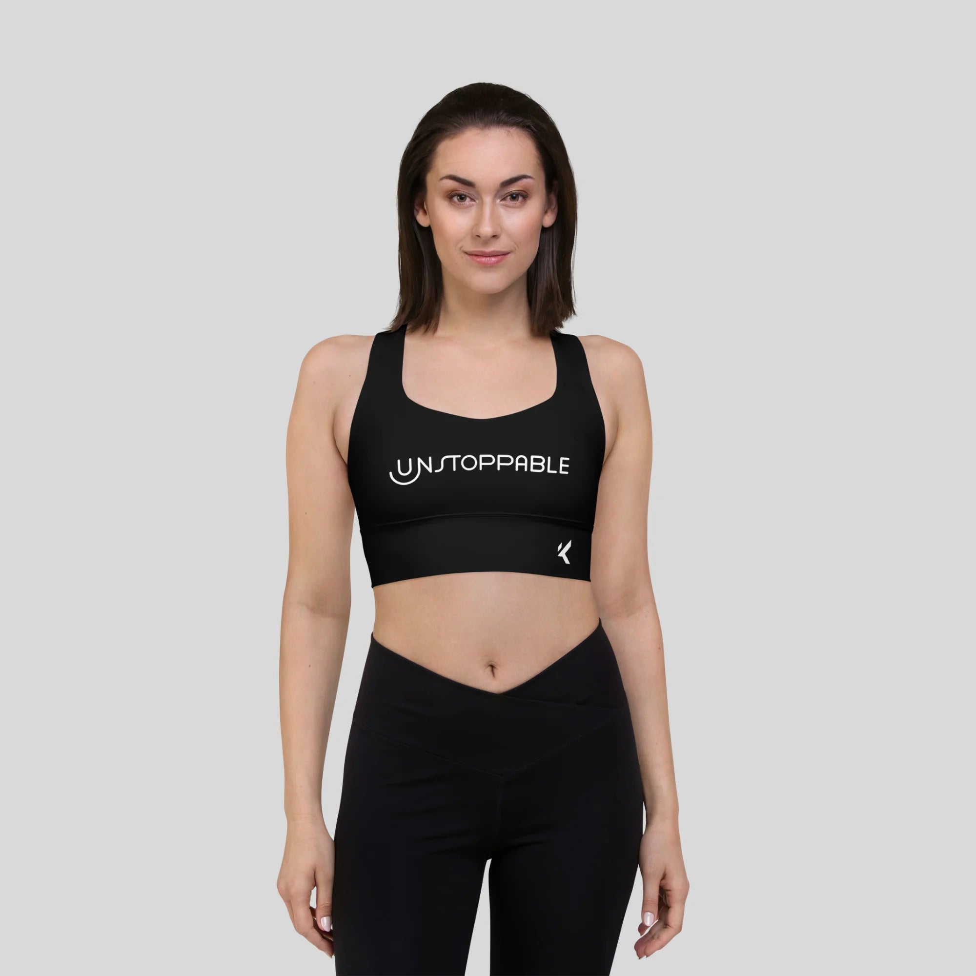Unstoppable Longline Sports Bra by Kombat,longline sports bra,adjustable sports bra,high impact sports bra