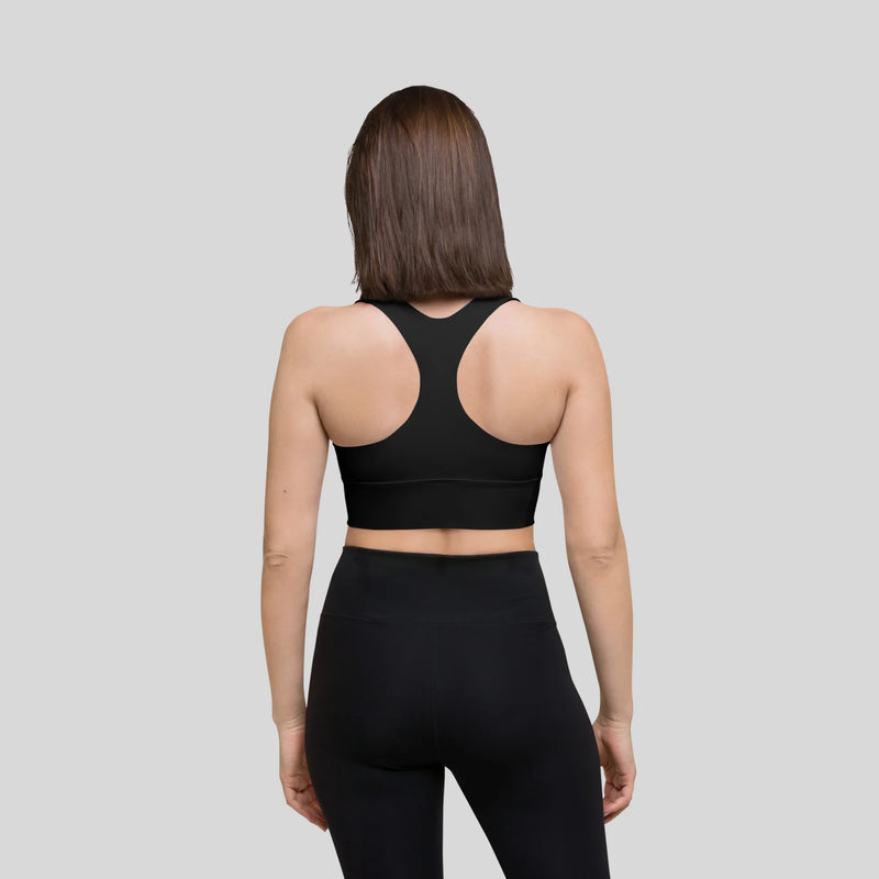 Unstoppable Longline Sports Bra by Kombat,longline sports bra,adjustable sports bra,high impact sports bra