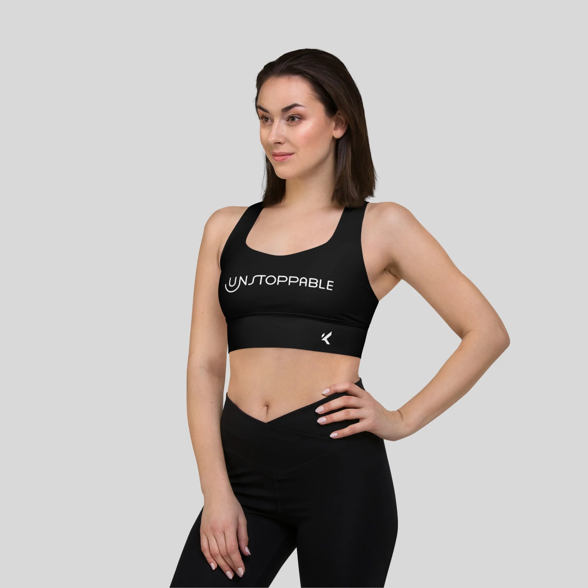 Unstoppable Longline Sports Bra by Kombat,longline sports bra,adjustable sports bra,high impact sports bra