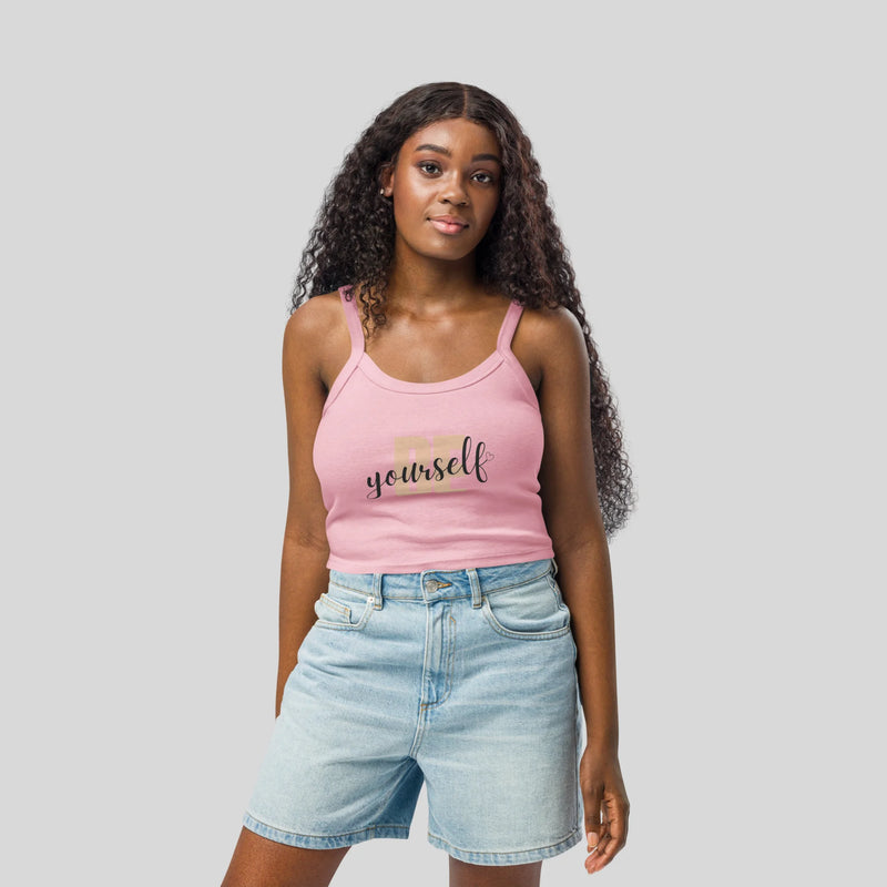 Women’s micro-rib tank top by Kombat, women's micro-rib tank top, Micro-Rib Tank,ribbed crop tank,