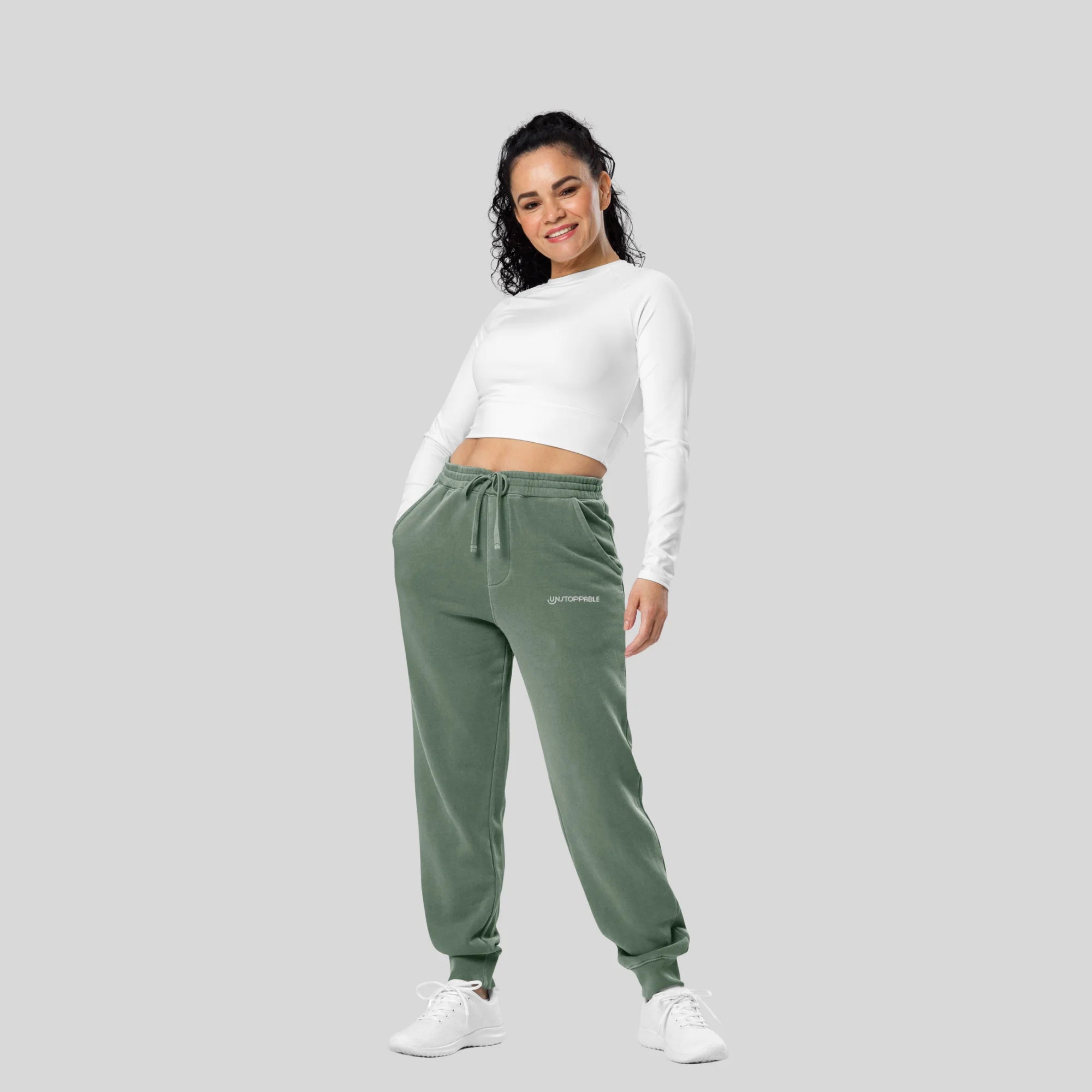 Women's pigment-dyed sweatpants by Kombat