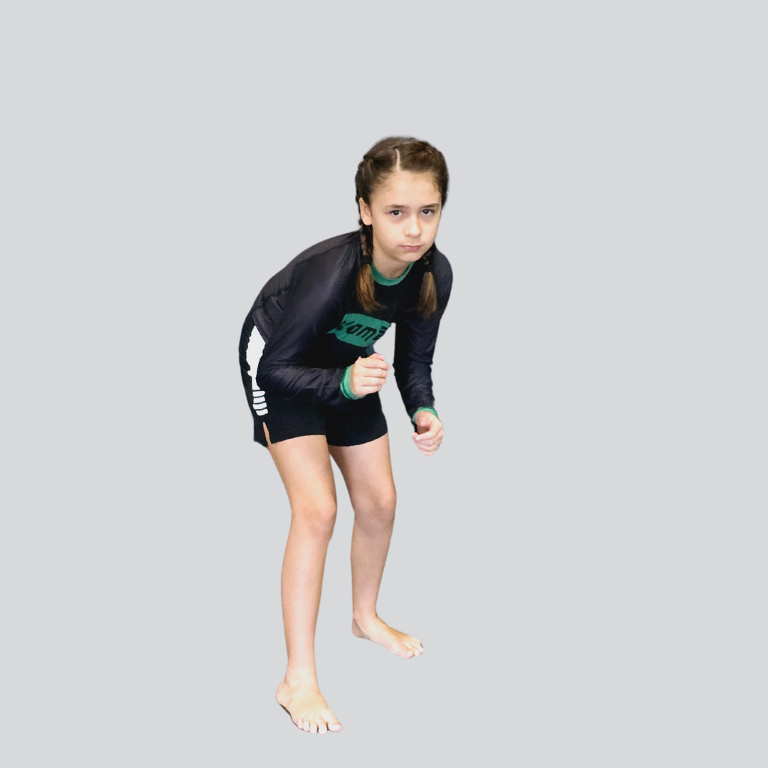 YOUTH F/S BLK/GREEN RASH GUARD