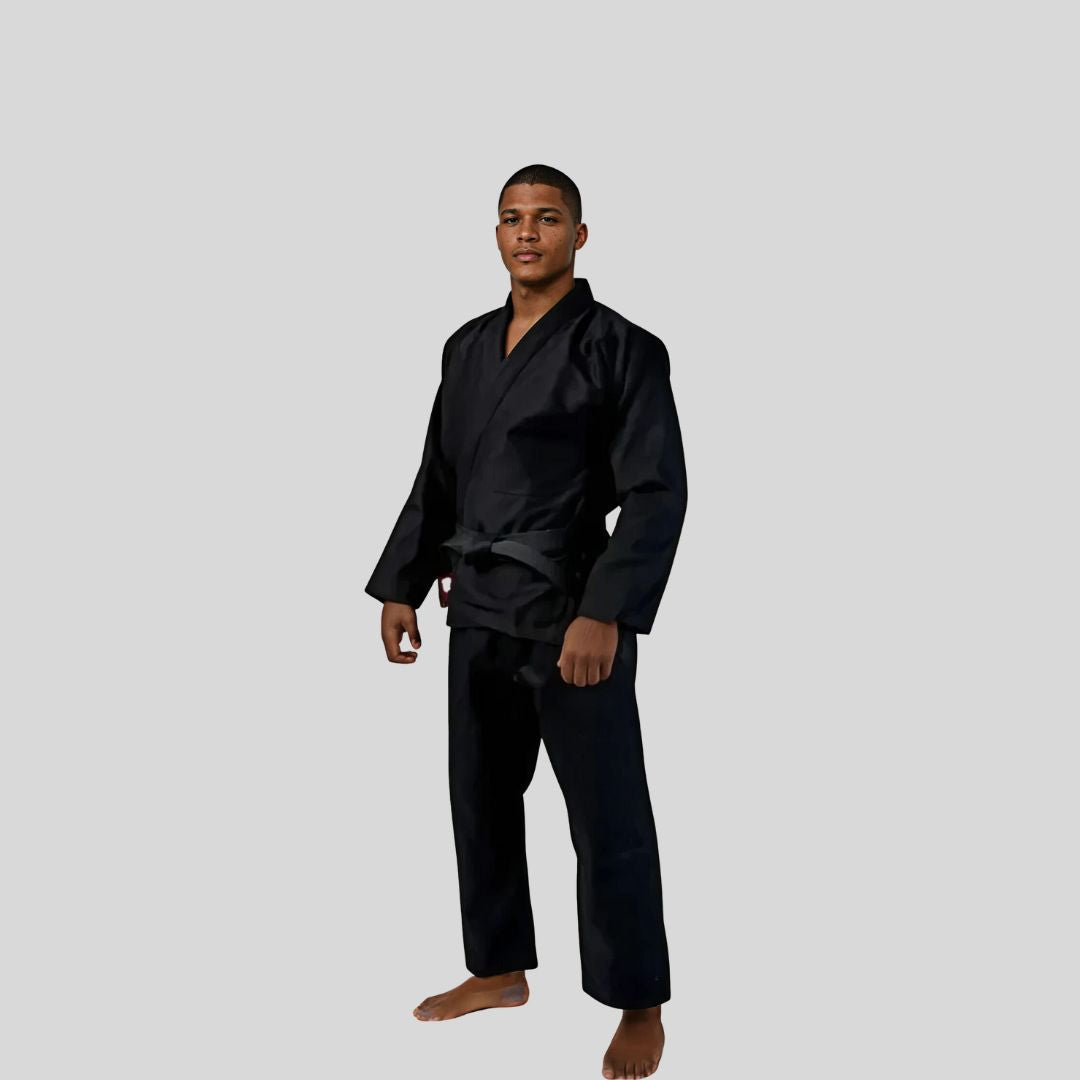 Kombat USA Light Edition BJJ Gi V-1 Black premium adult BJJ gi for training and competition