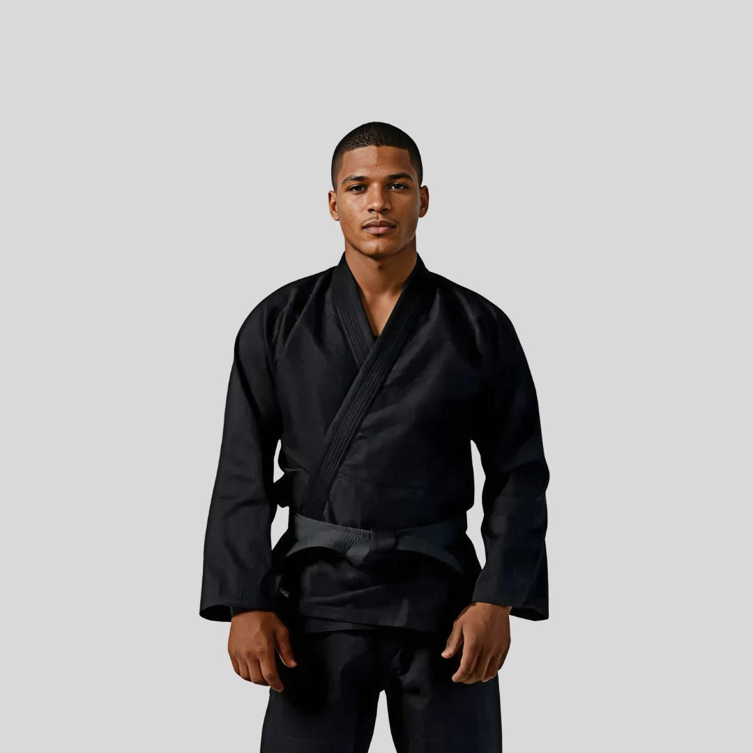Kombat USA Light Edition BJJ Gi V-1 Black premium adult BJJ gi for training and competition