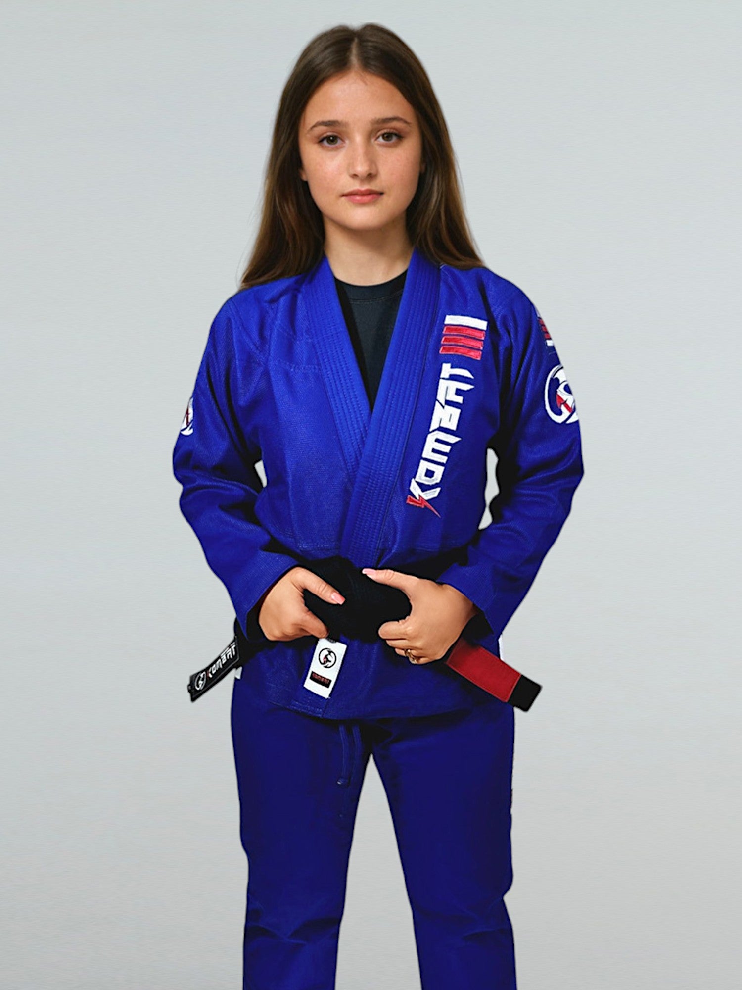 Women’s lightweight BJJ gi collection by Kombat USA featuring white and black IBJJF legal gis
