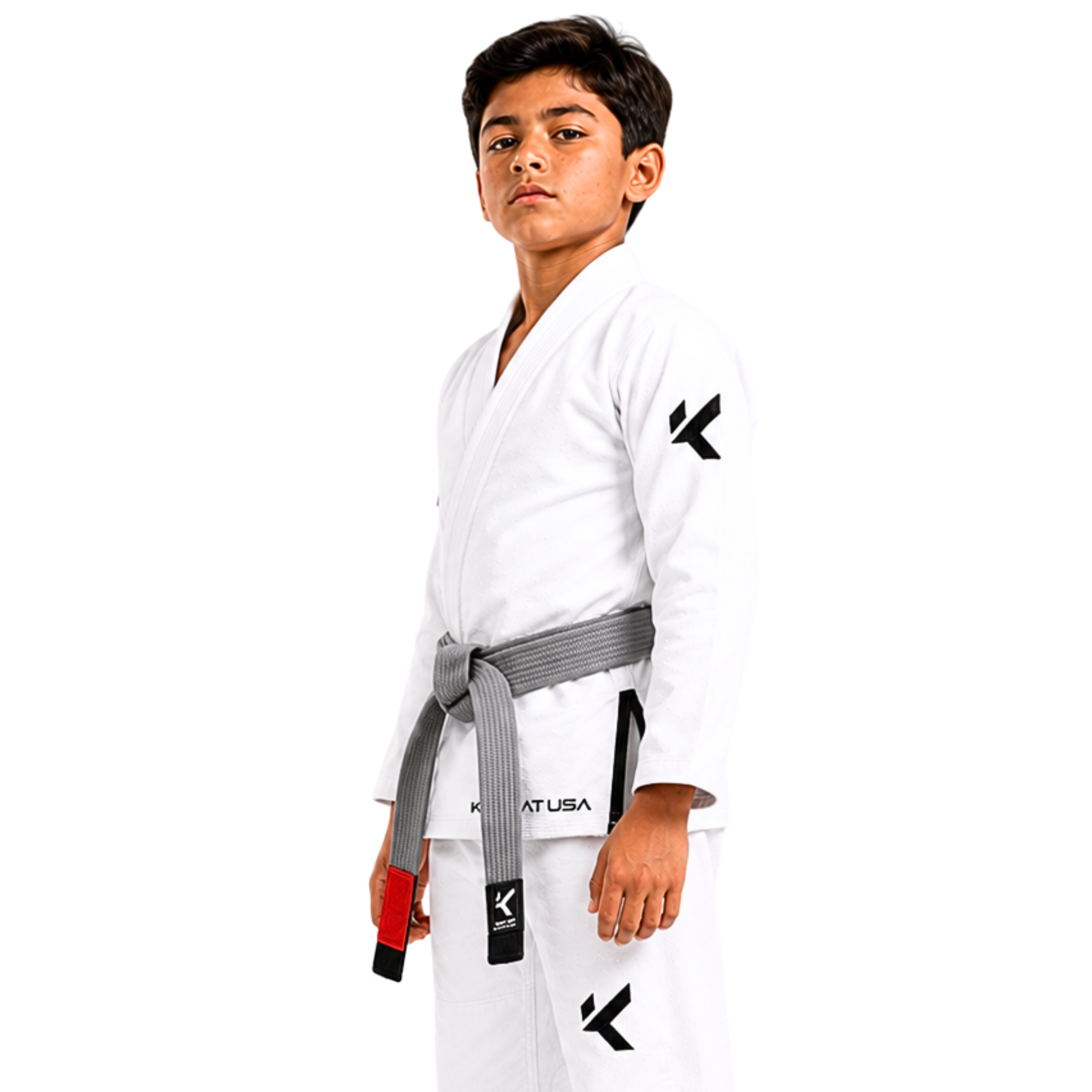 KOMBAT LITTLE MASTERS KIDS BJJ GI – WHITE