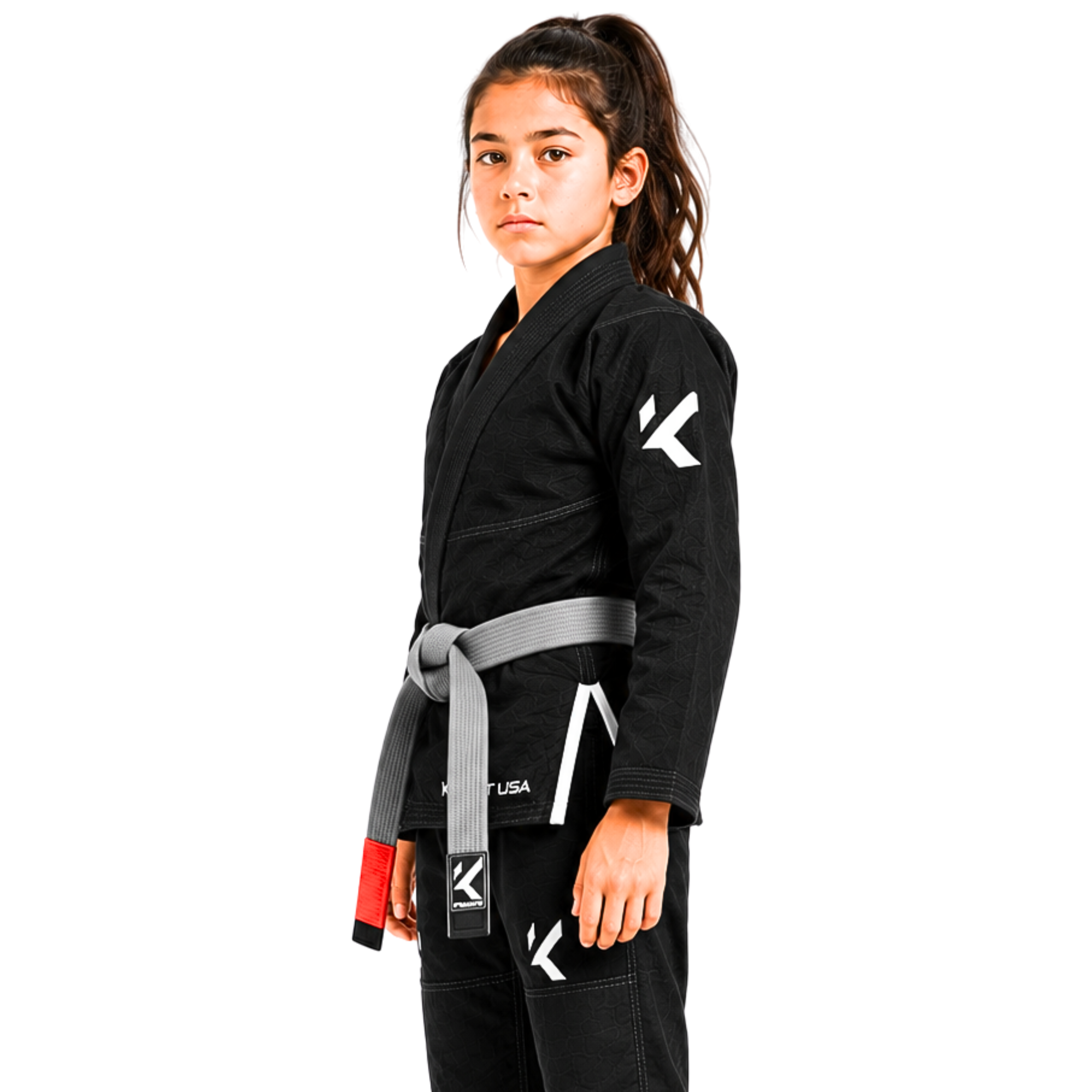 KOMBAT LITTLE MASTERS KIDS BJJ GI – BLACK