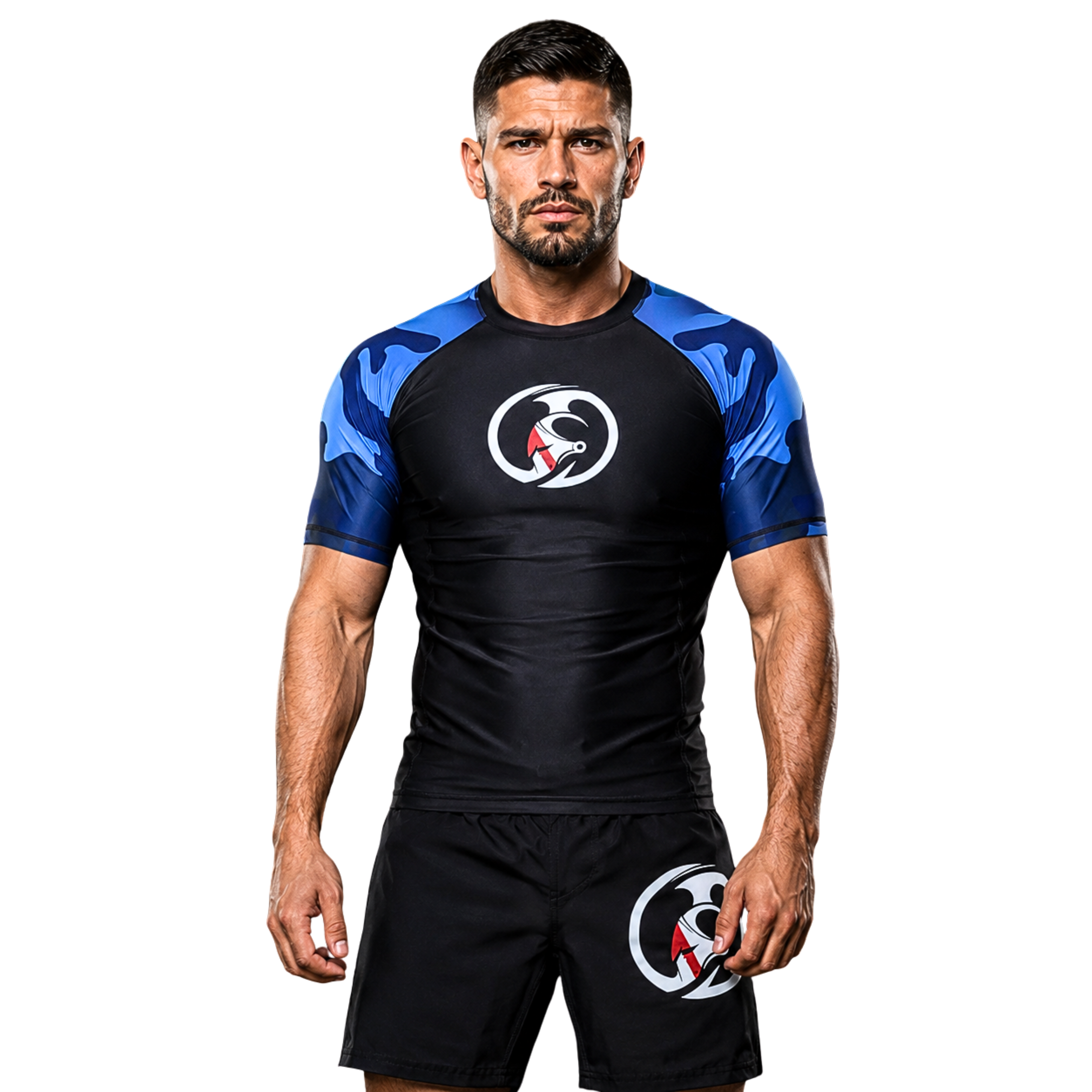 ADULT RASH GUARD H/S CAMOUFLAGE KC Ocean
