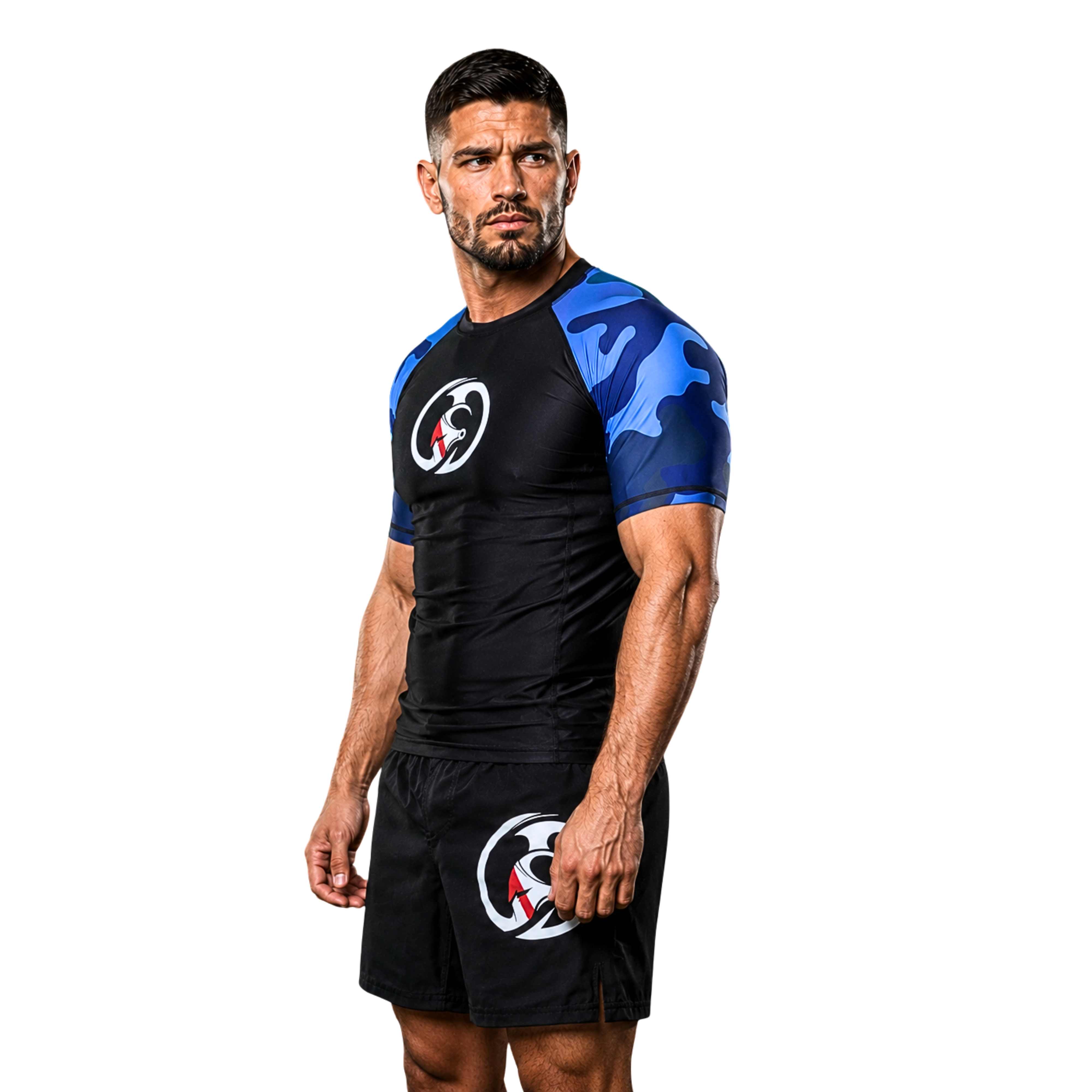 ADULT RASH GUARD H/S CAMOUFLAGE KC Ocean