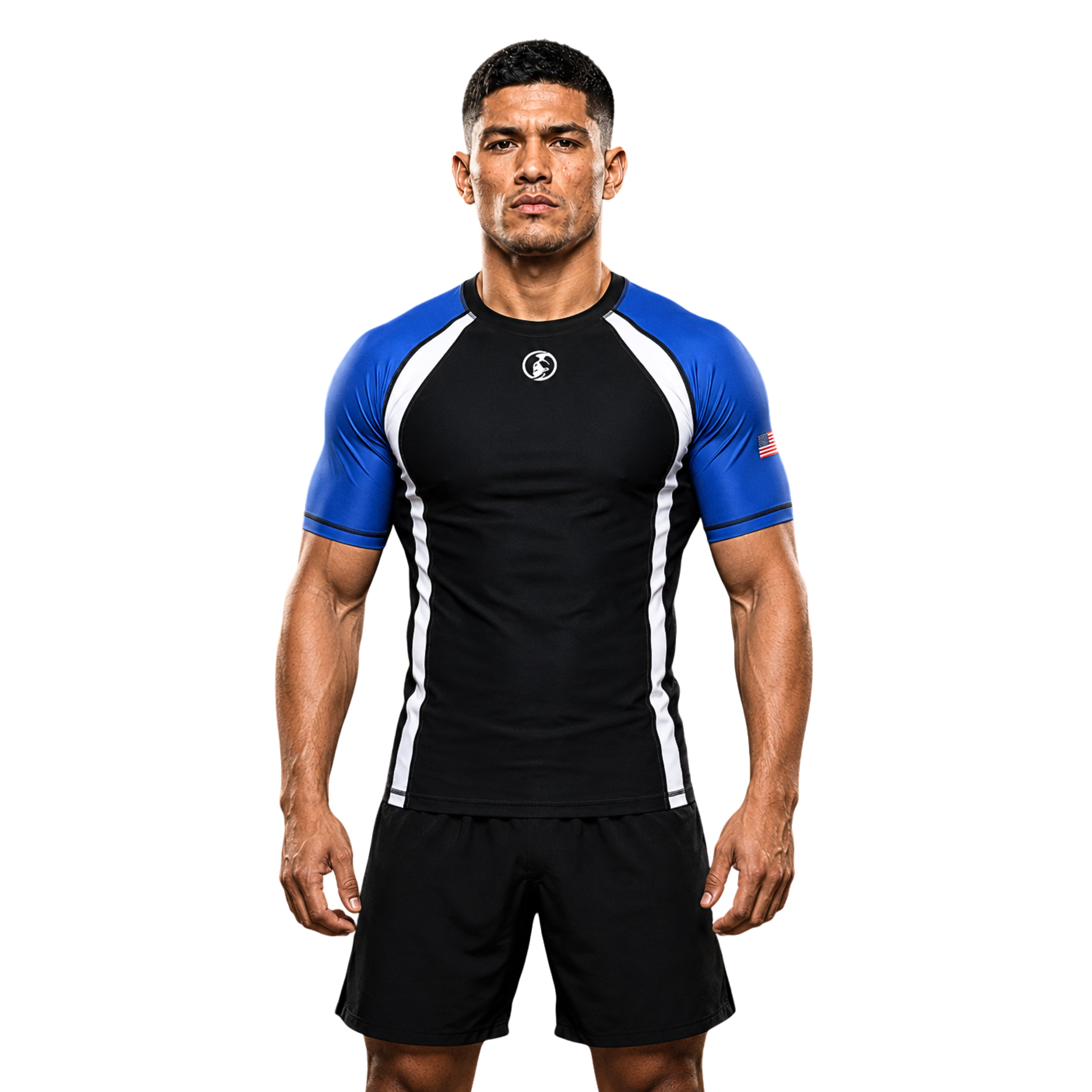 ADULT RASH GUARD H/S GUARD BLUE