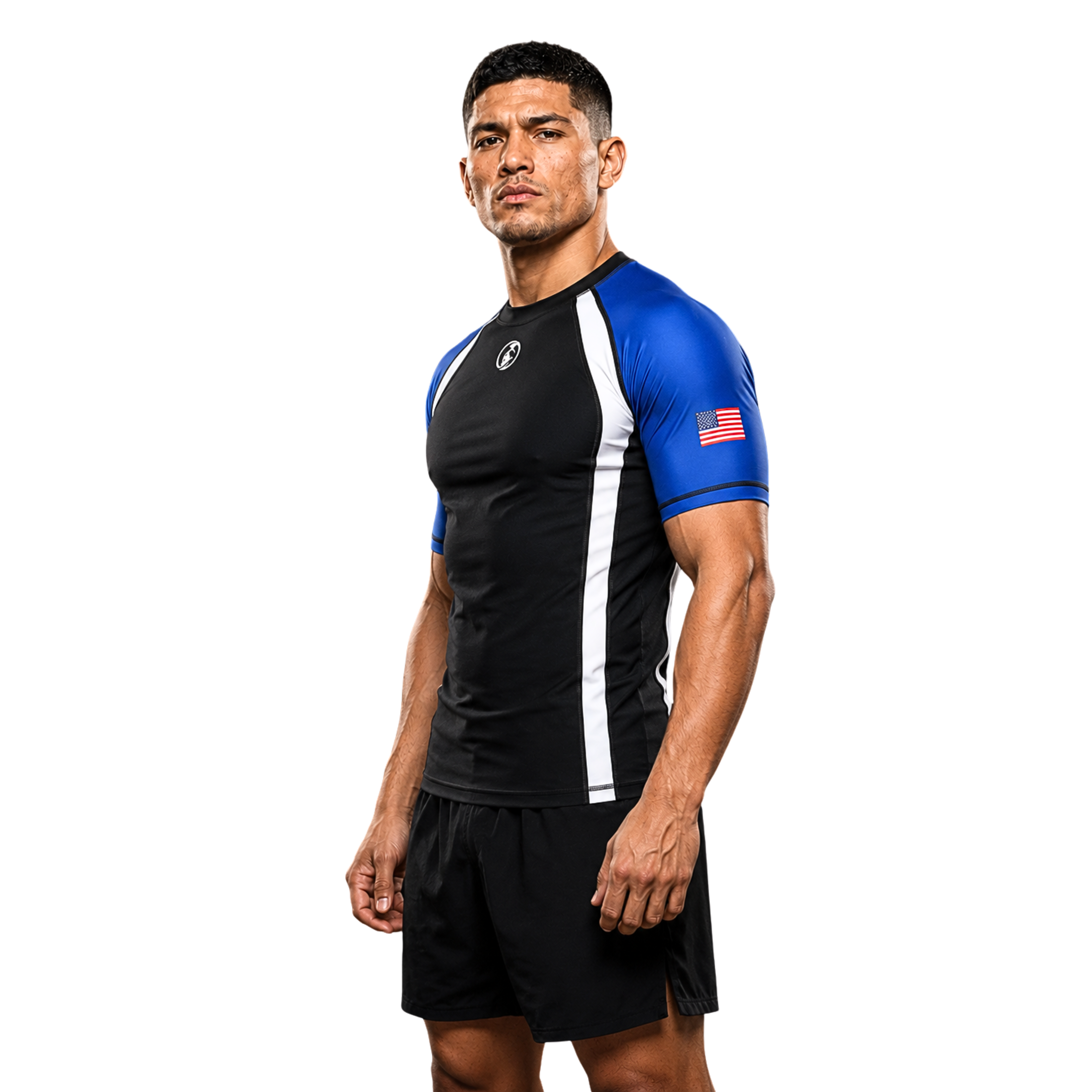 ADULT RASH GUARD H/S GUARD BLUE