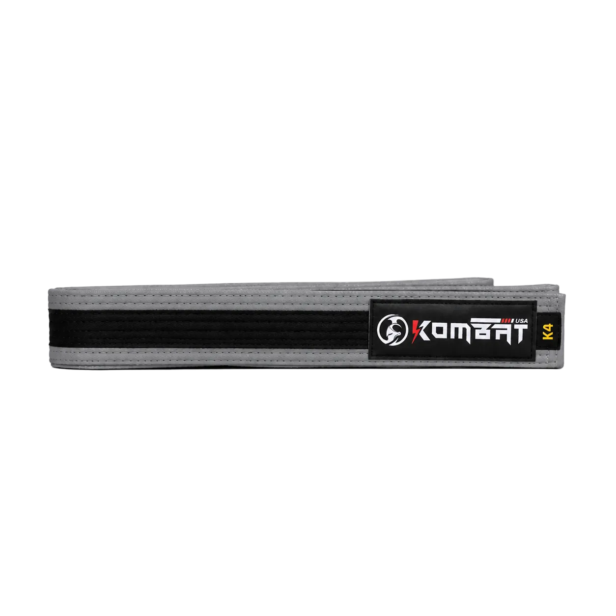 KOMBAT KIDS BJJ PREMIUM BELT - Gray/Black