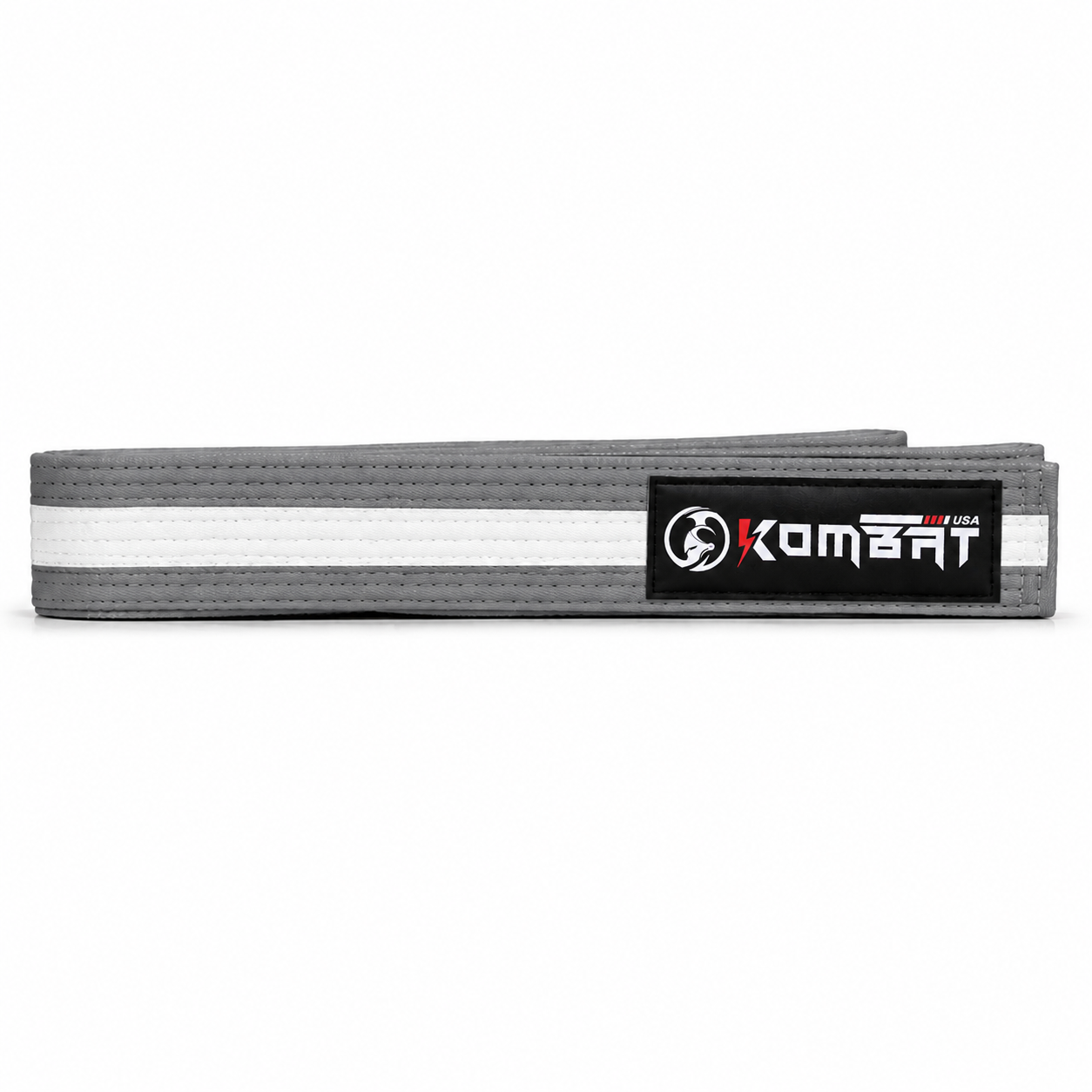 KOMBAT KIDS BJJ PREMIUM BELT - Gray/White