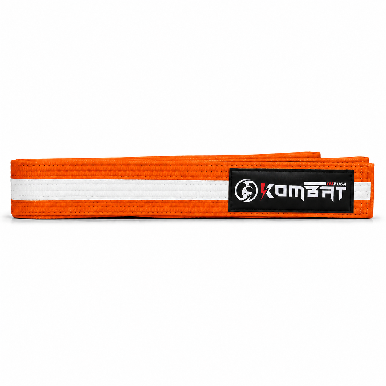 KOMBAT KIDS BJJ PREMIUM BELT - Orange/White