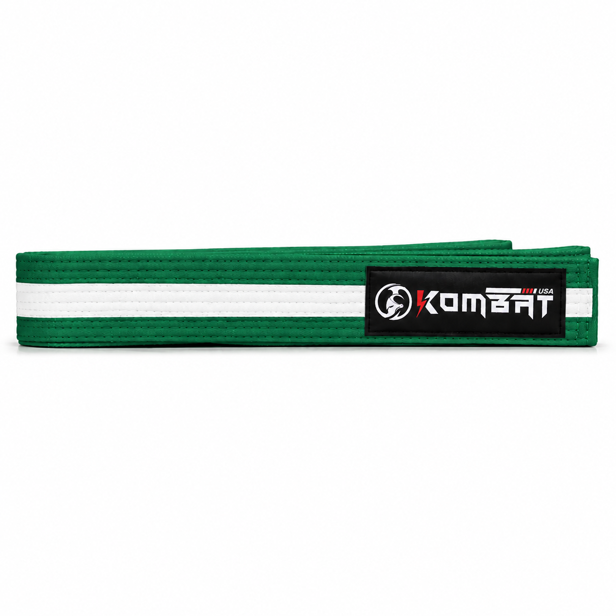 KOMBAT KIDS BJJ PREMIUM BELT - Green/White