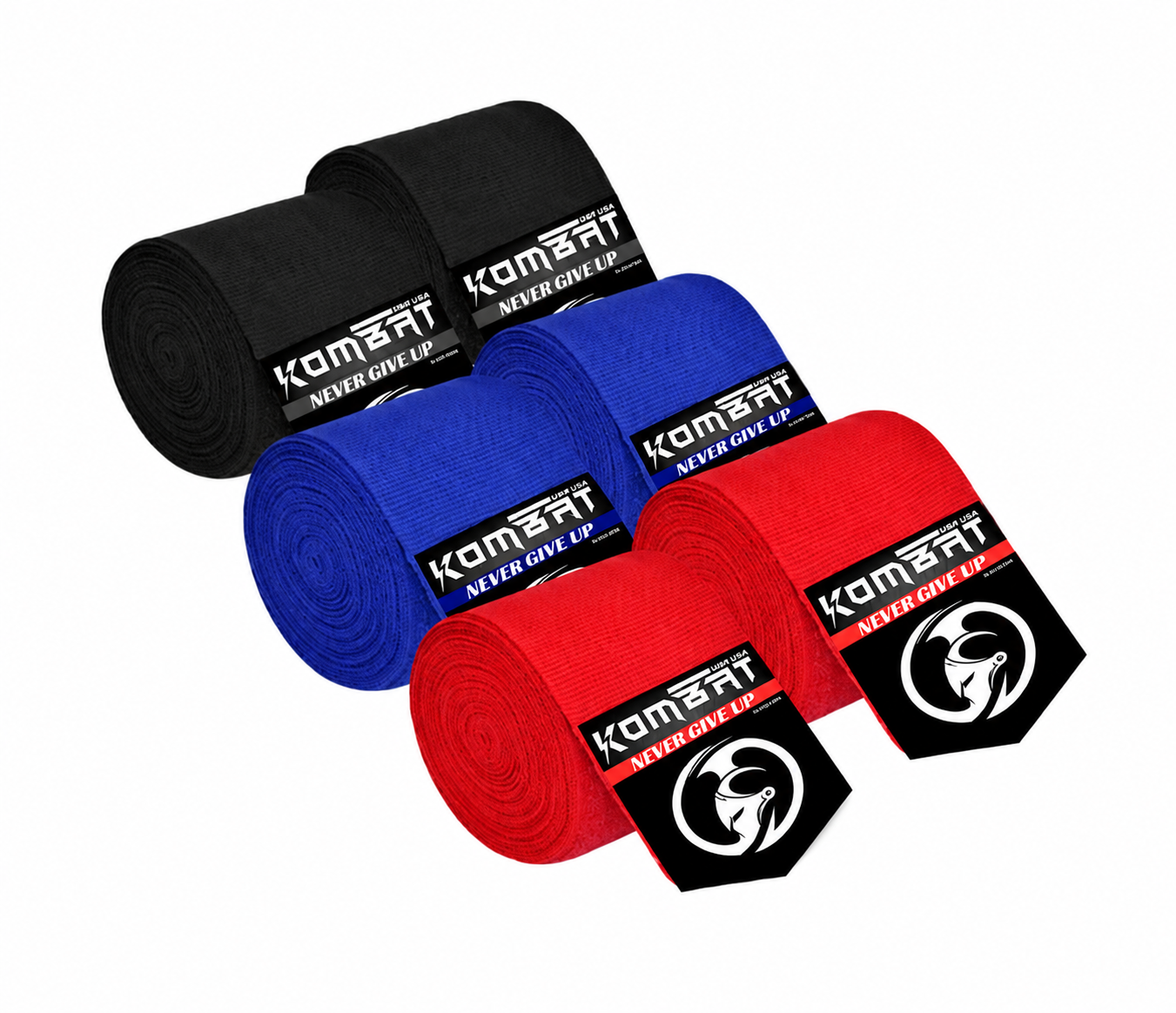 KOMBAT 3 PACKS MULTI COLORS BOXING WRAPS
