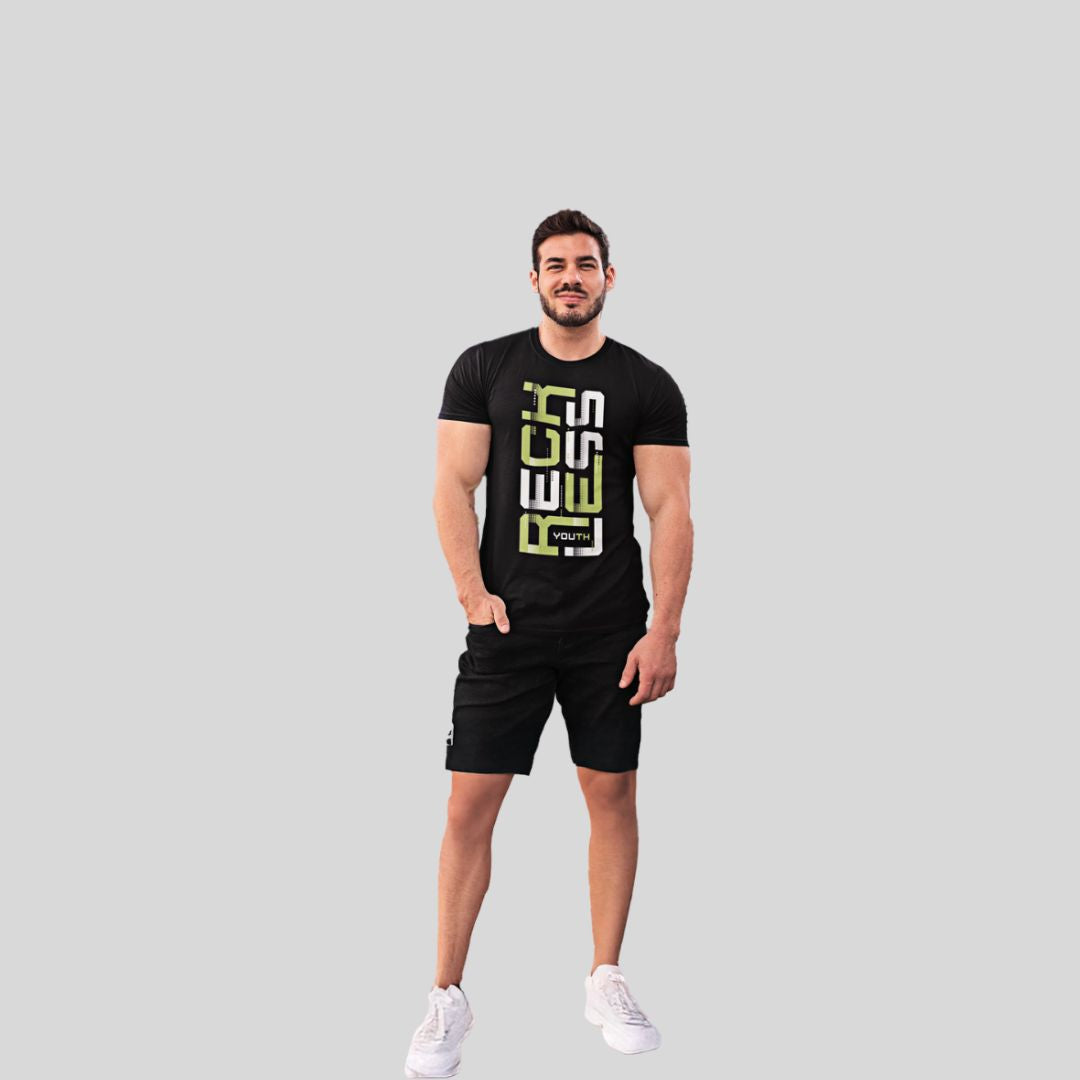 KOMBAT BECH LESS BLACK T-SHIRT
