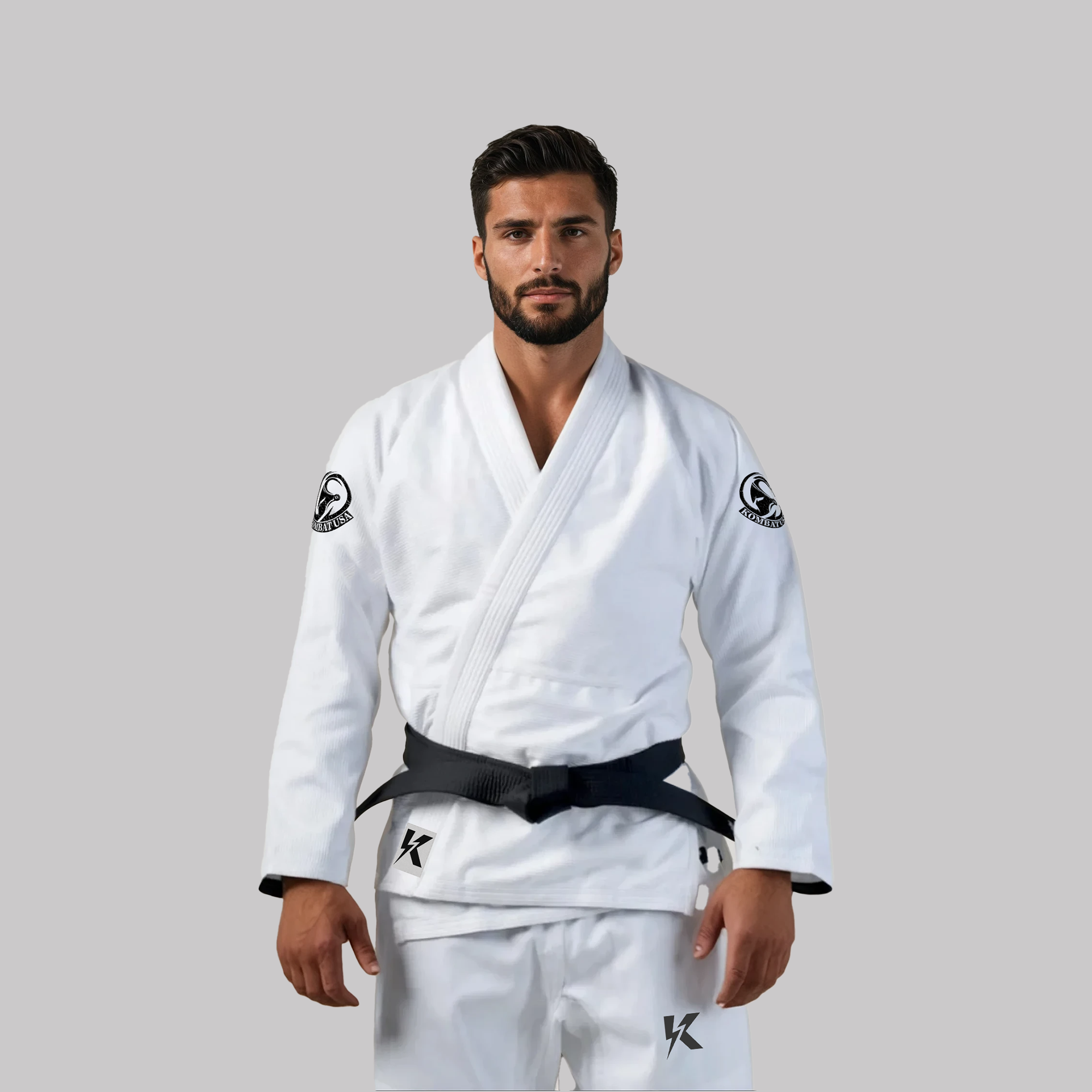 KOMBAT CLASSIC LIGHTNING WHITE GI V.1