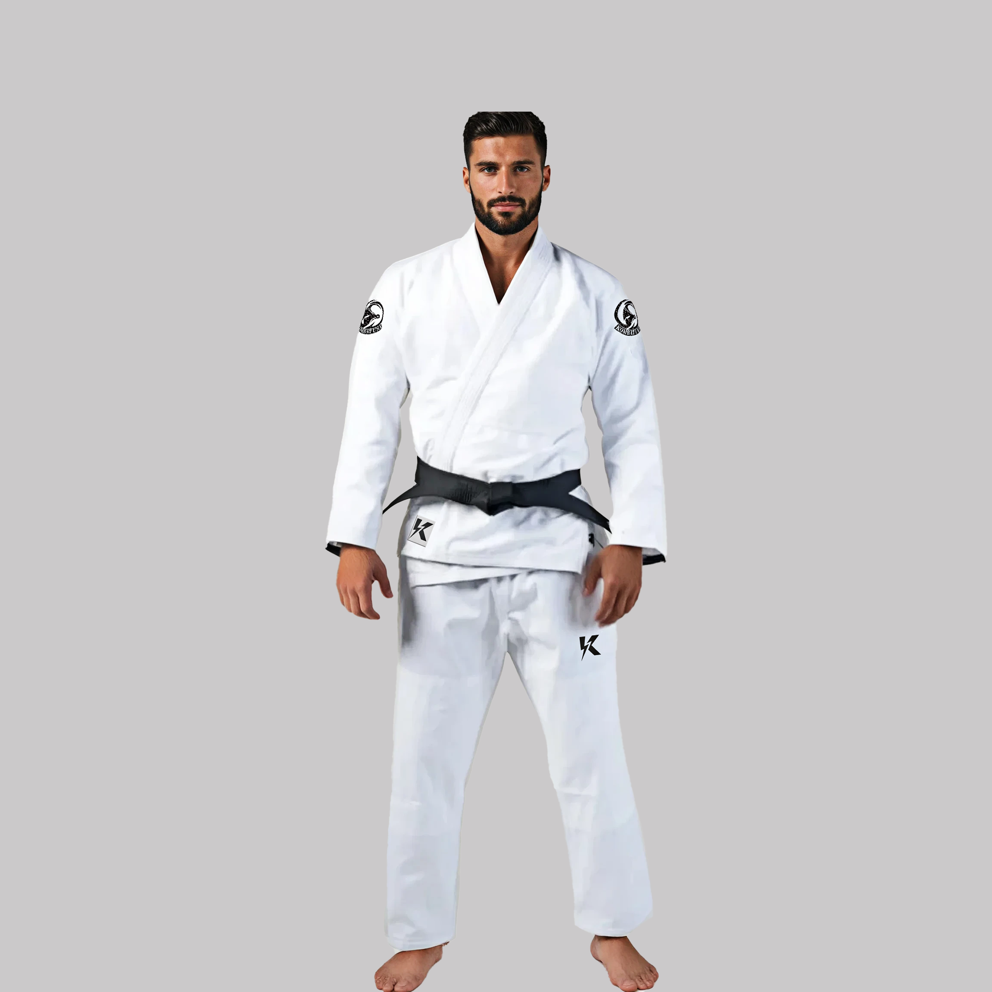 KOMBAT CLASSIC LIGHTNING WHITE GI V.1