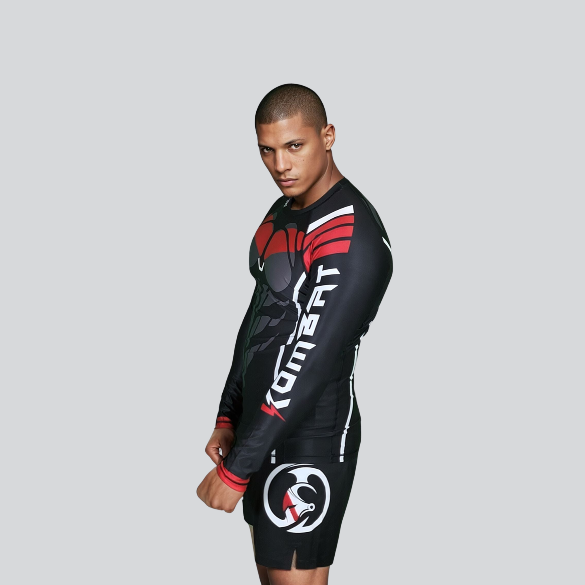 KOMBAT F/S NIGHT WING RASH GUARD