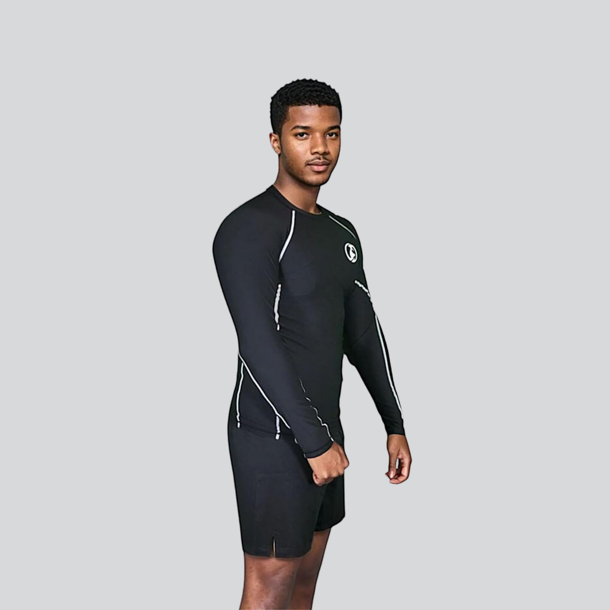 KOMBAT F/S PRO RASH GUARD BLACK