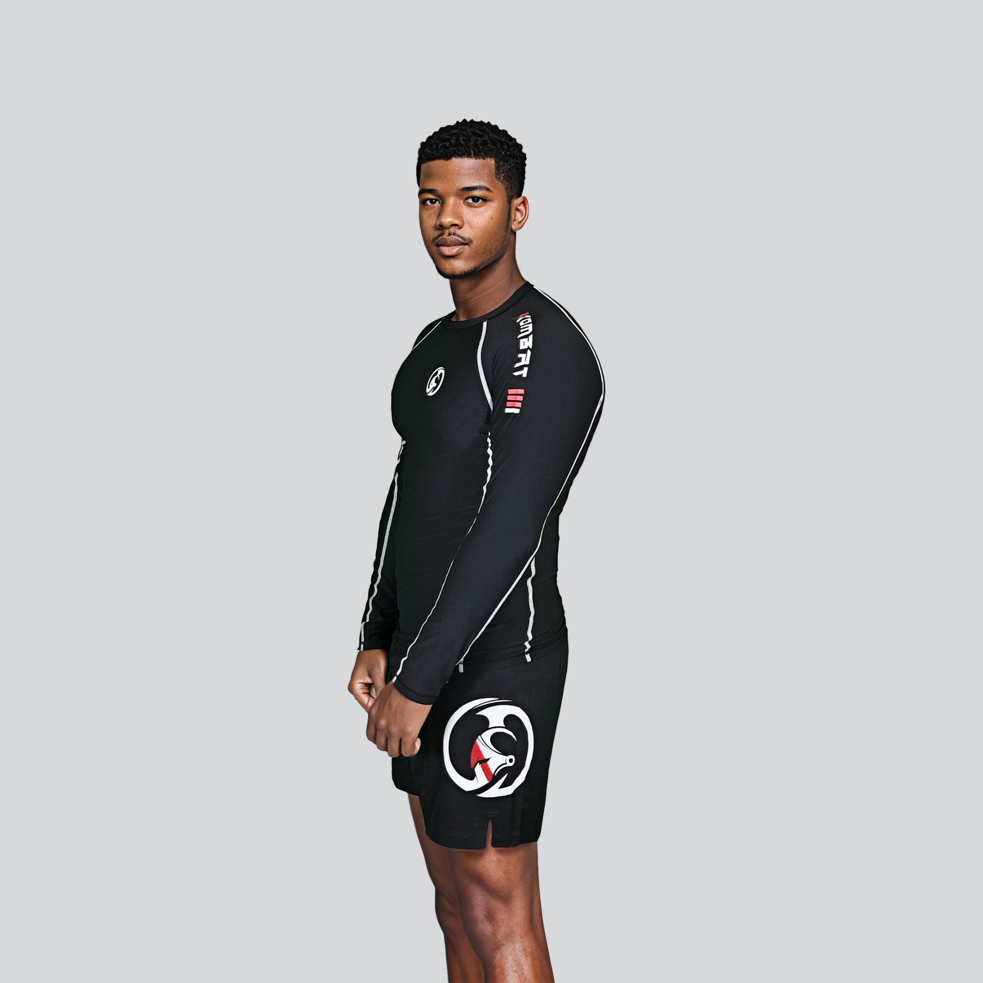 KOMBAT F/S PRO RASH GUARD BLACK