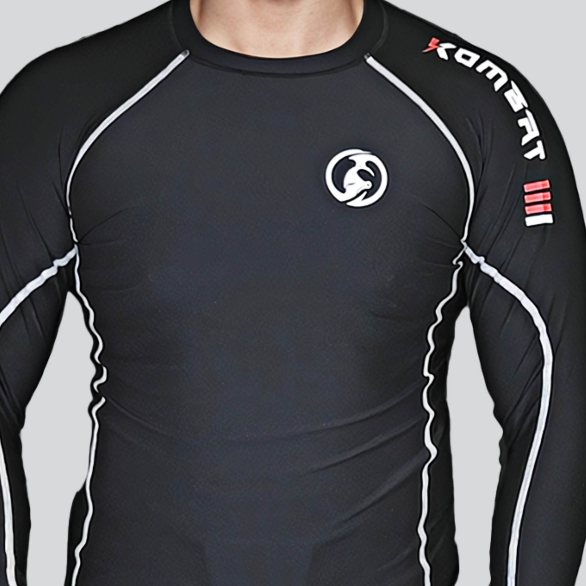 KOMBAT F/S PRO RASH GUARD BLACK