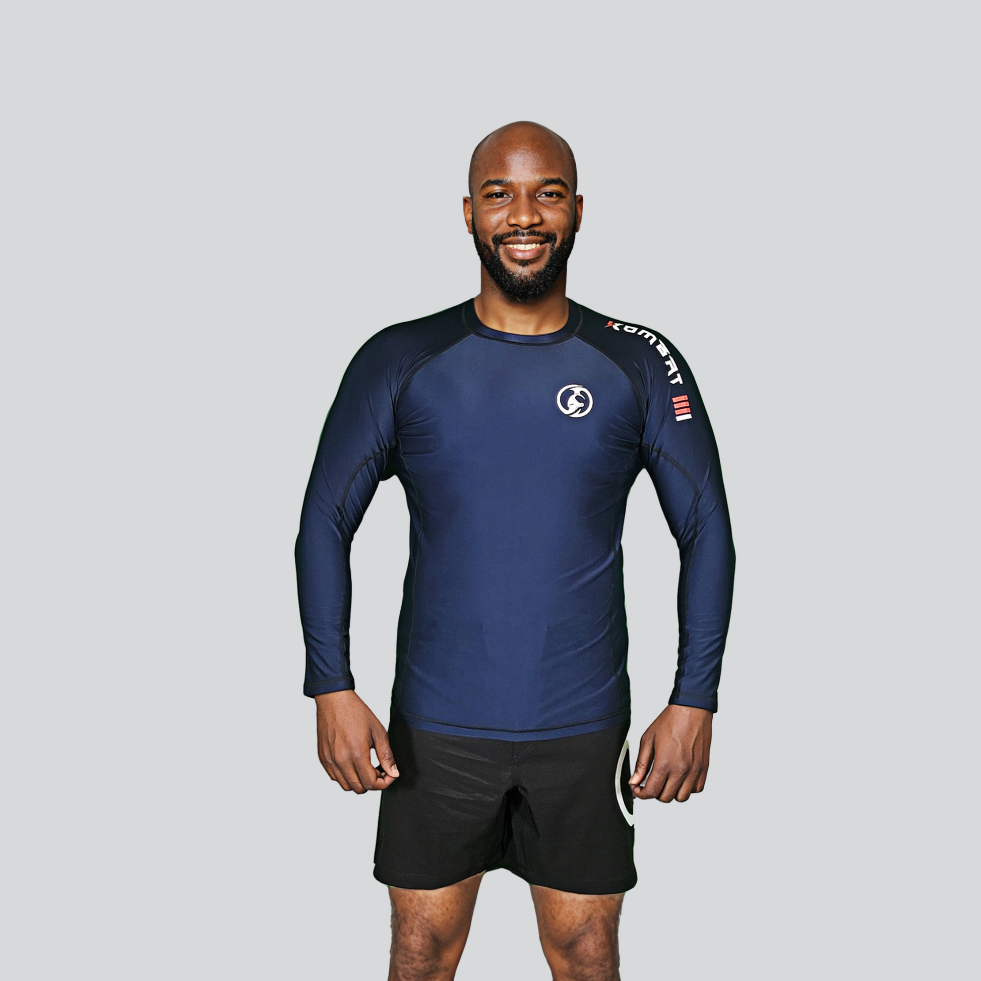 KOMBAT F/S PRO RASH GUARD BLUE