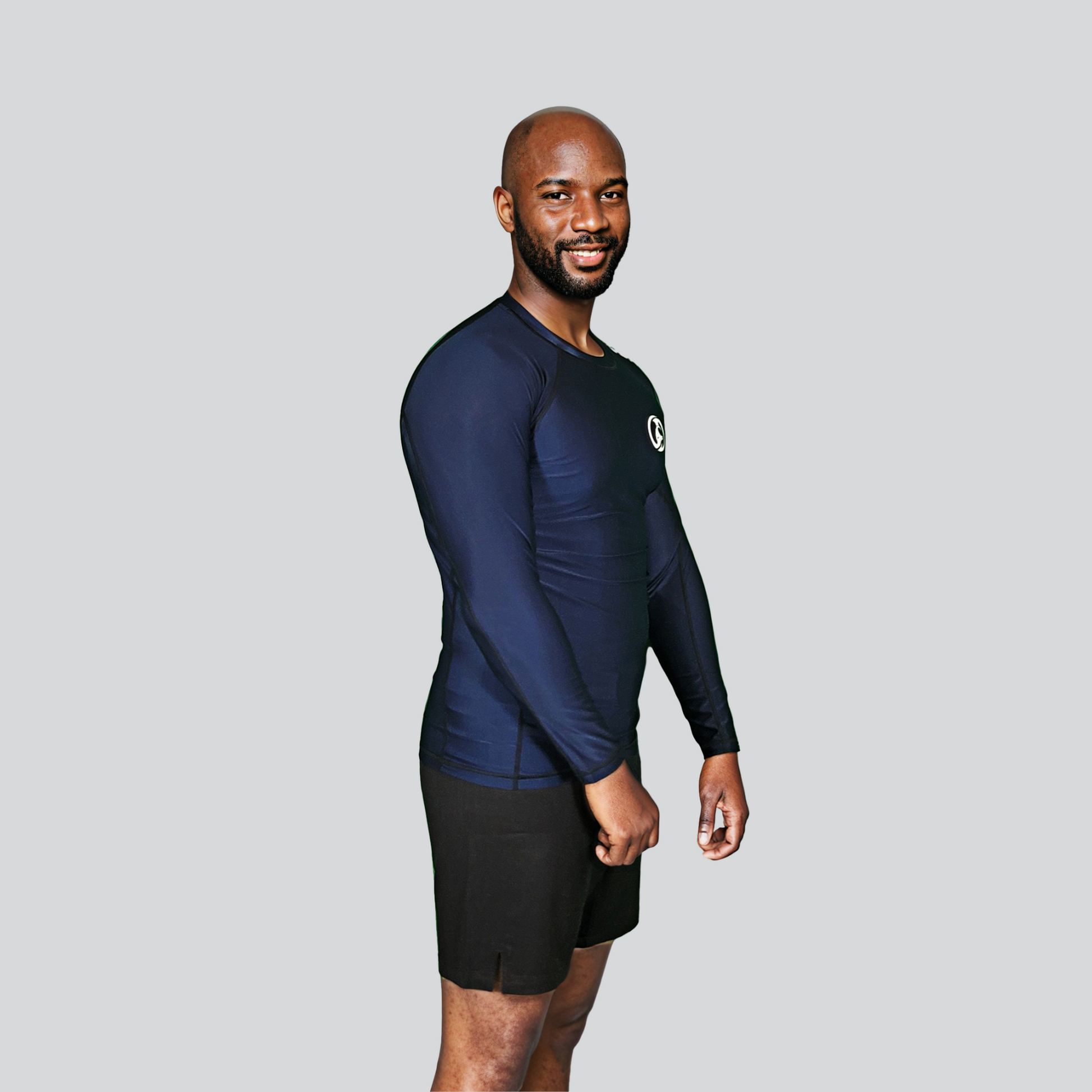 KOMBAT F/S PRO RASH GUARD BLUE