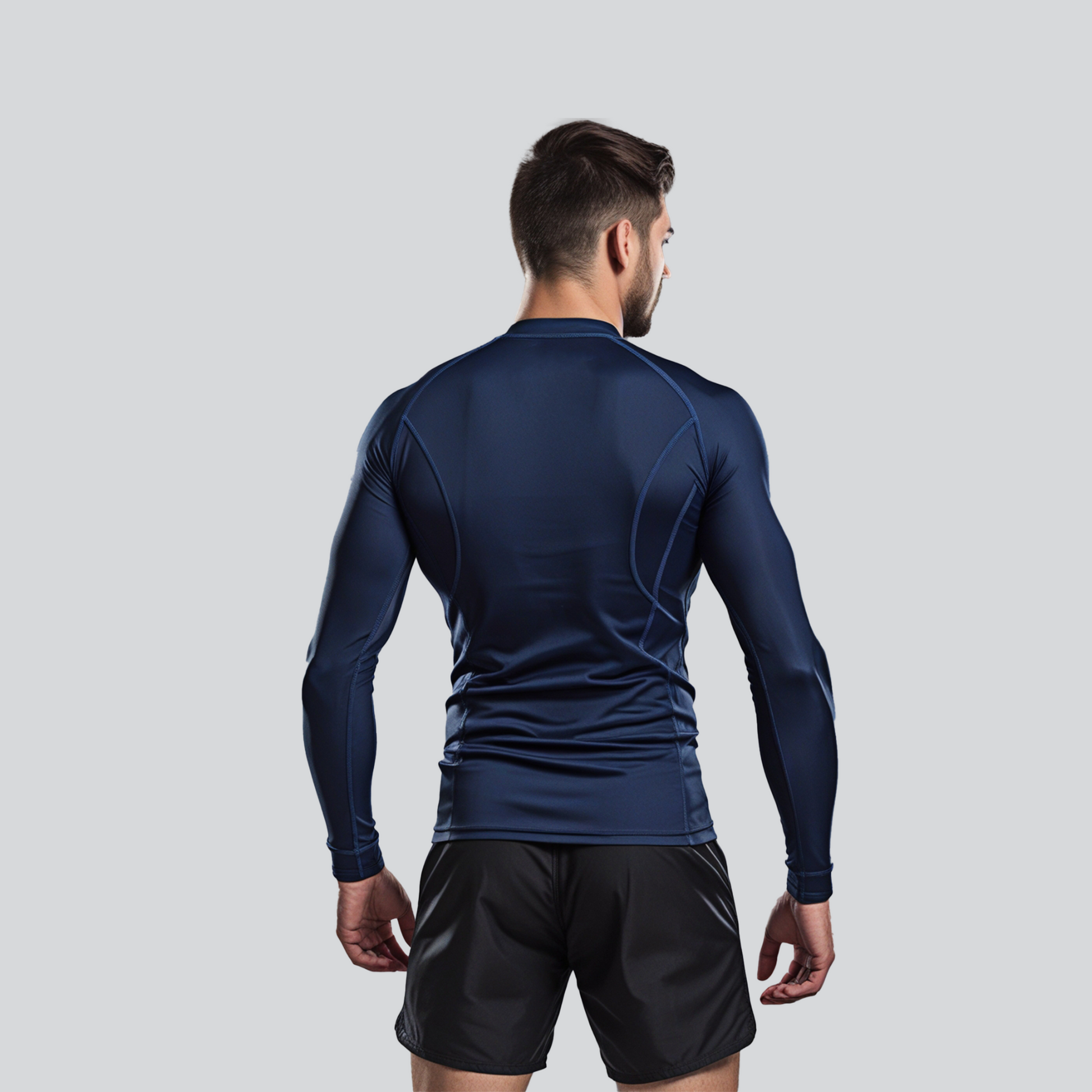 KOMBAT F/S PRO RASH GUARD BLUE
